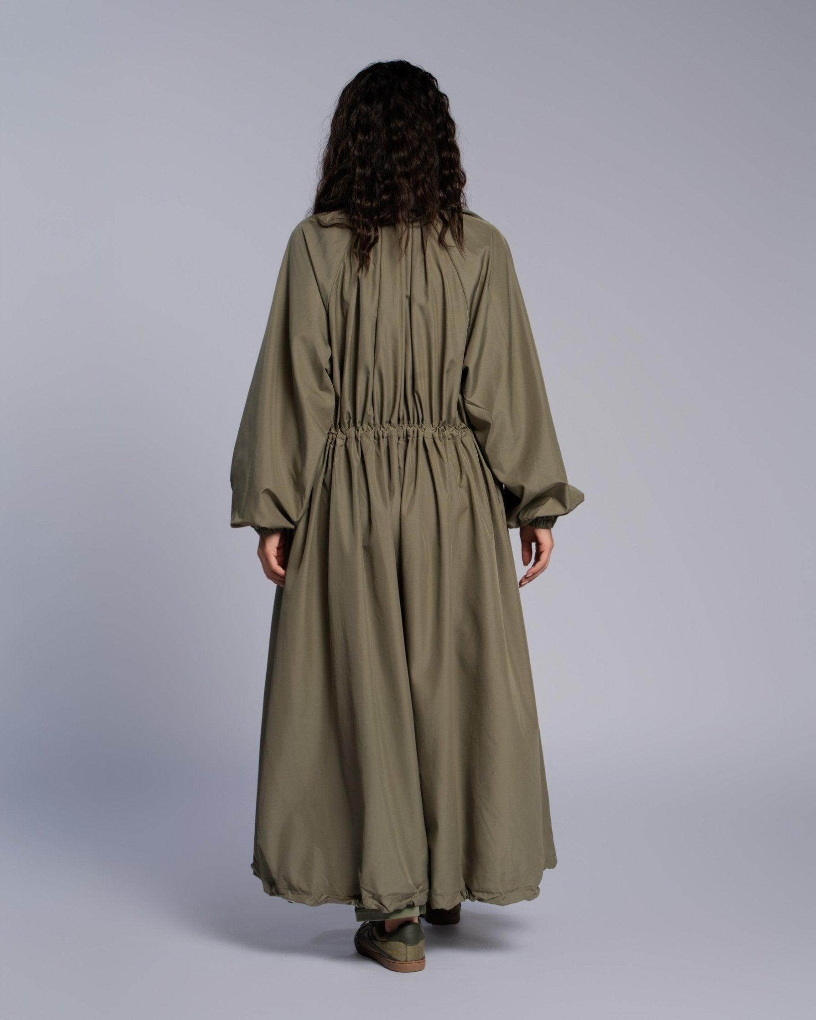 Rib Collar Parka - CORE MUSK GREEN