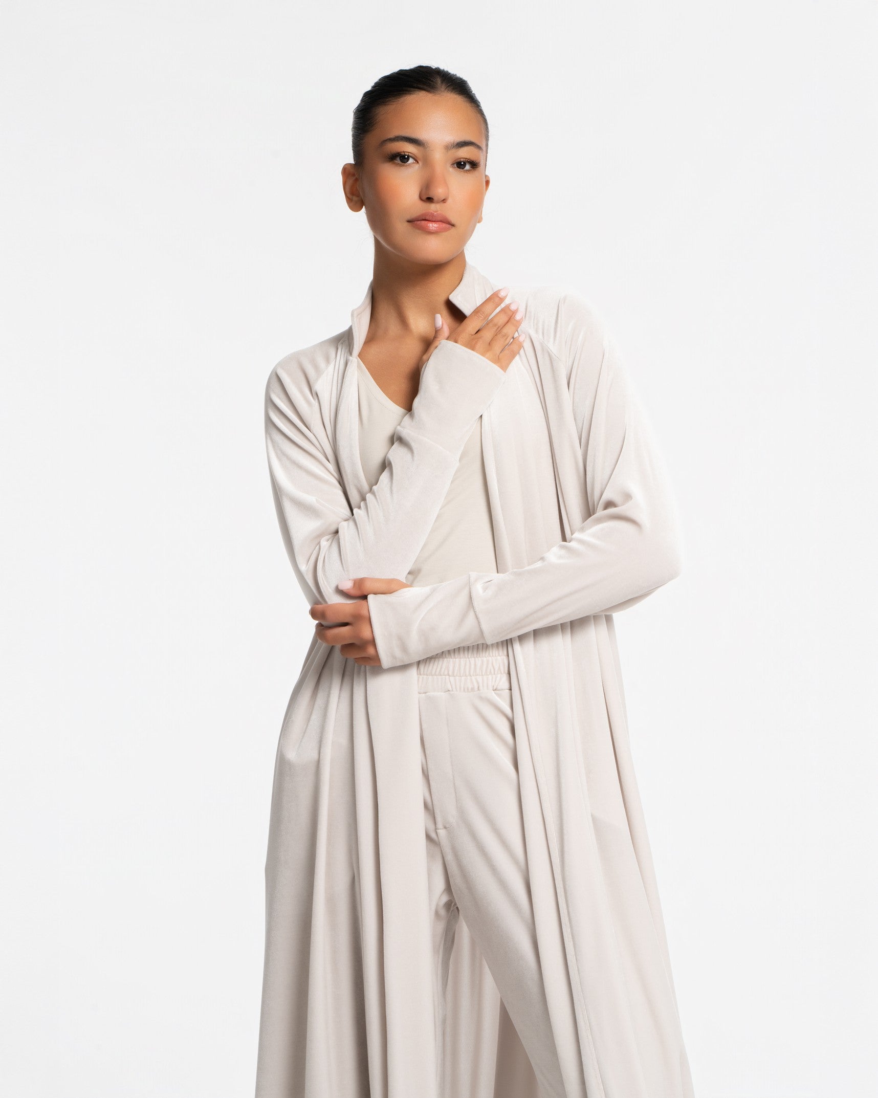 Panne Velour Abaya - SEASONAL STONE