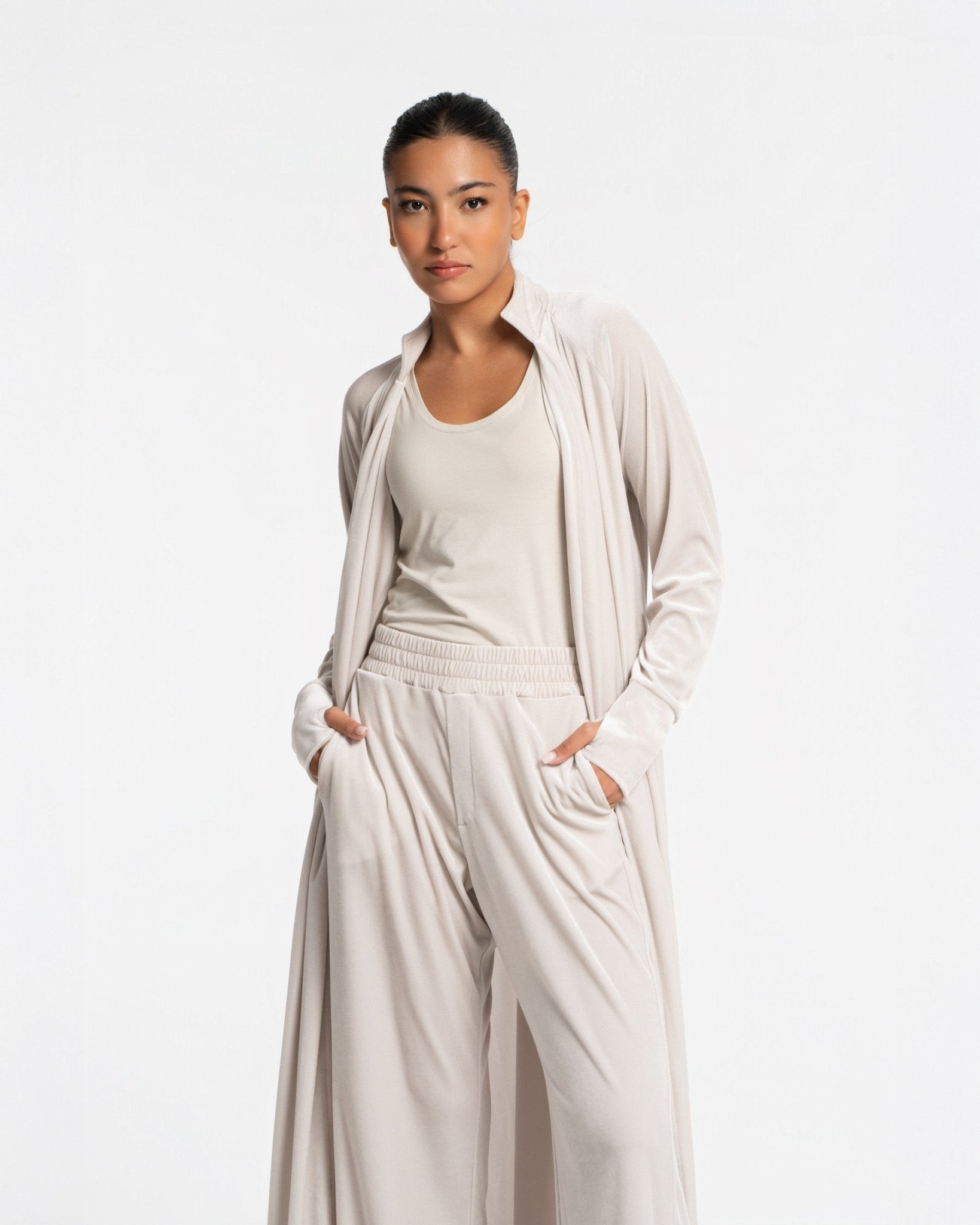 Panne Velour Abaya - SEASONAL STONE