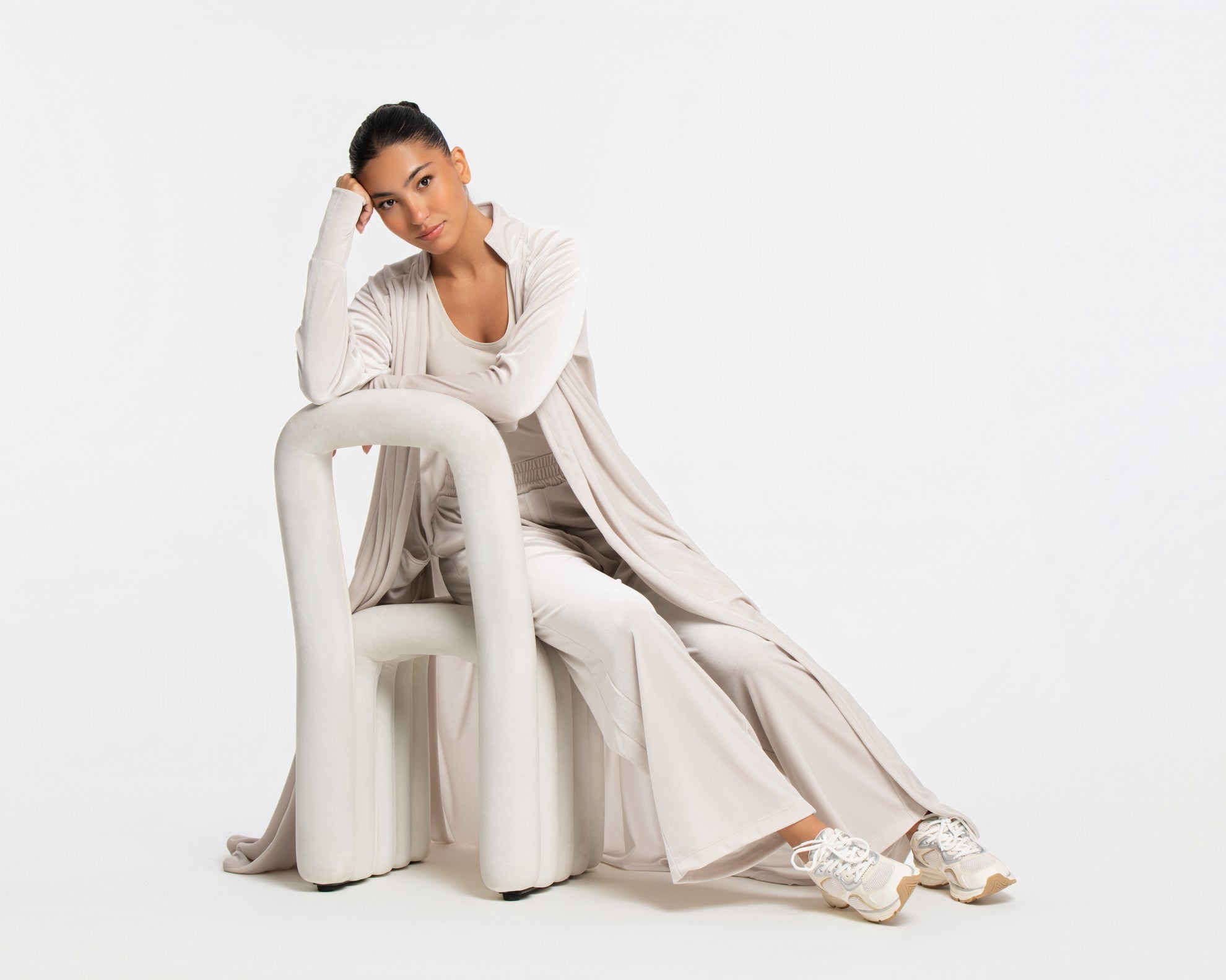 Panne Velour Abaya - SEASONAL STONE