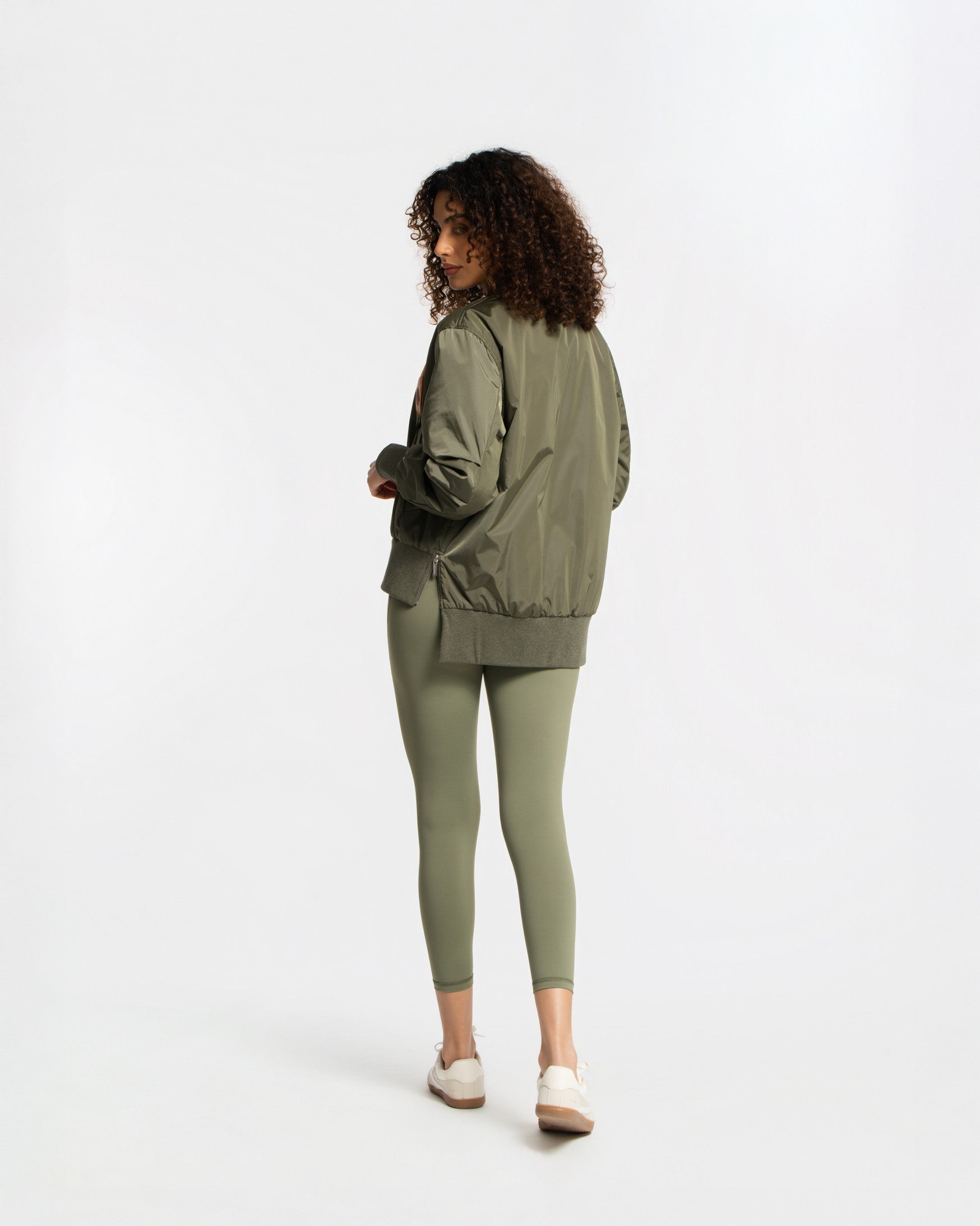 Badges Bomber Jacket - SEASONAL OLIVE