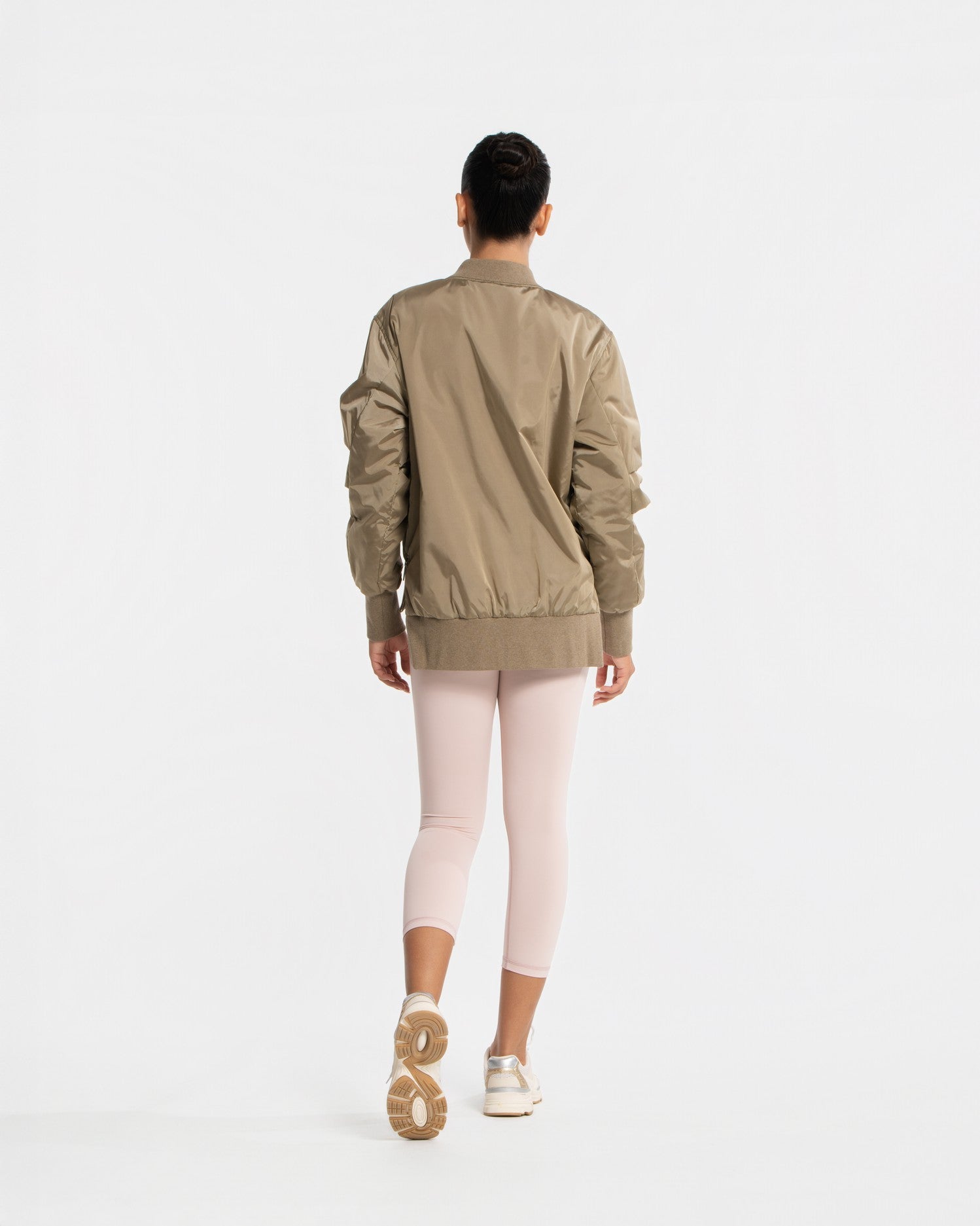 Badges Bomber Jacket - SEASONAL BROWN