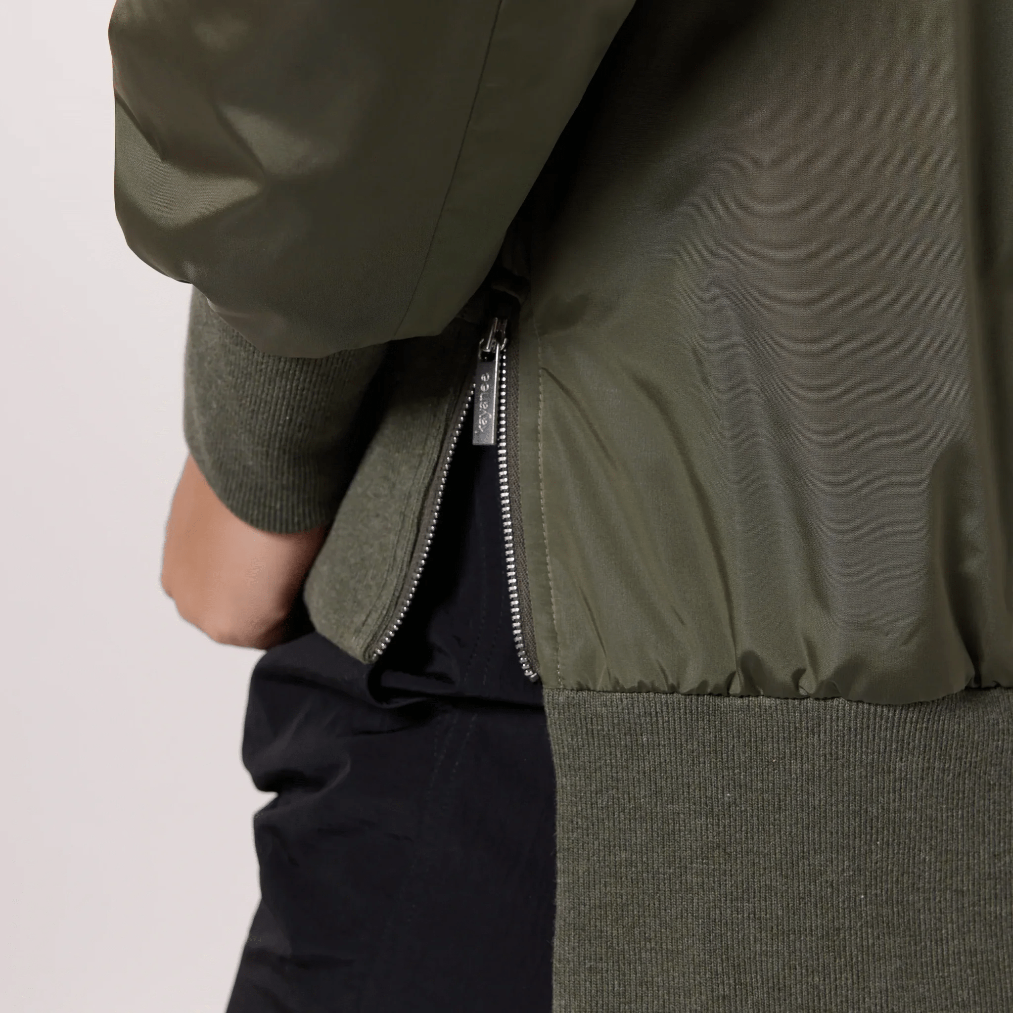 Badges Bomber Jacket - SEASONAL OLIVE