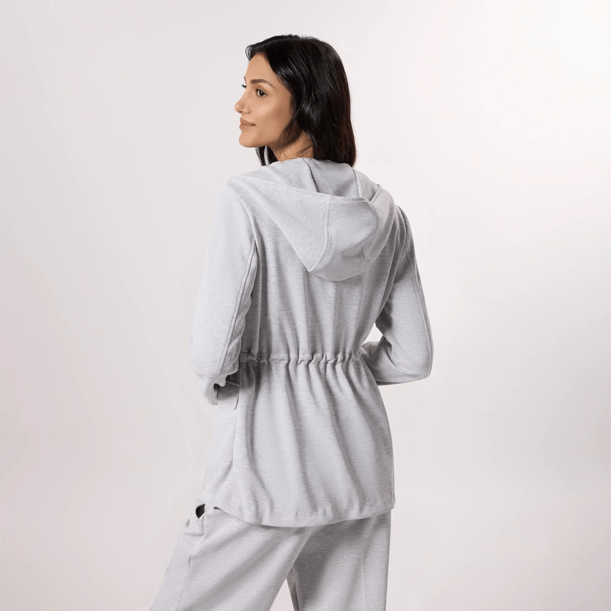 Hooded Blazer - SEASONAL GREY
