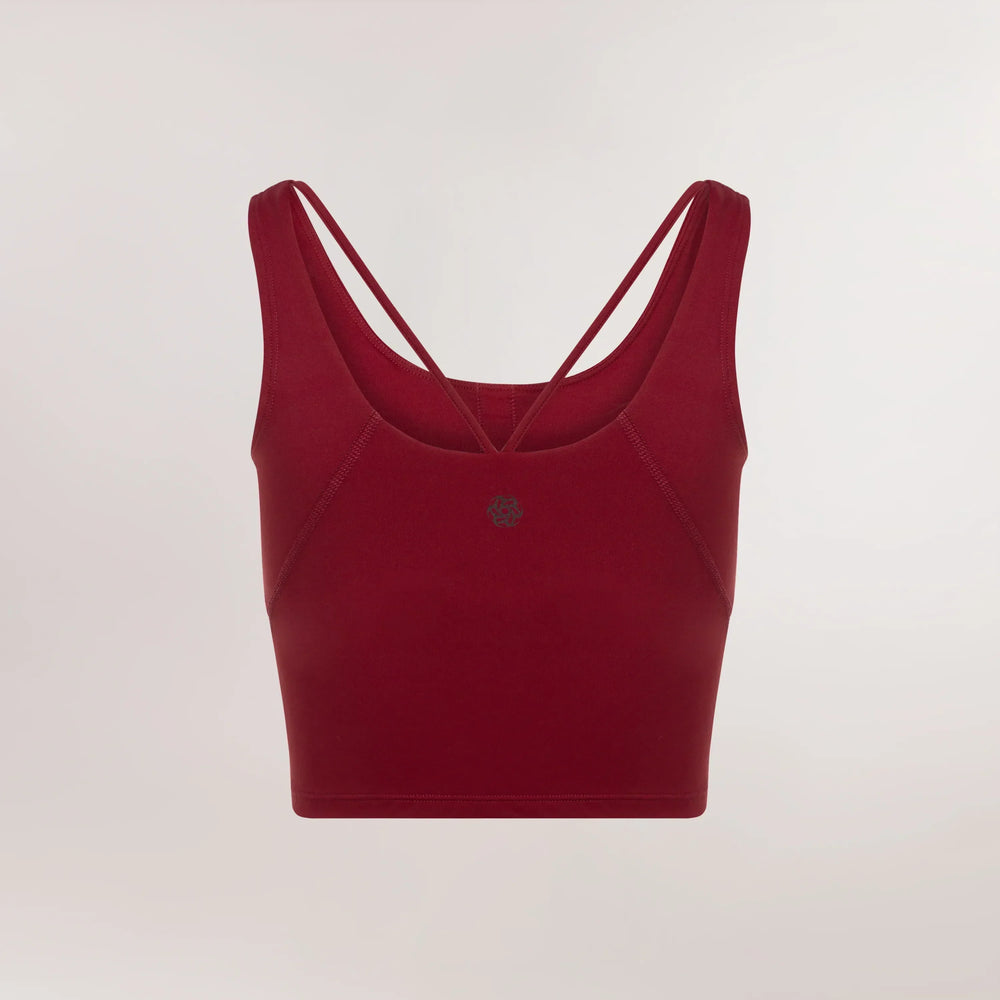 Freestyle Cropped Top - CORE GRAPE RED