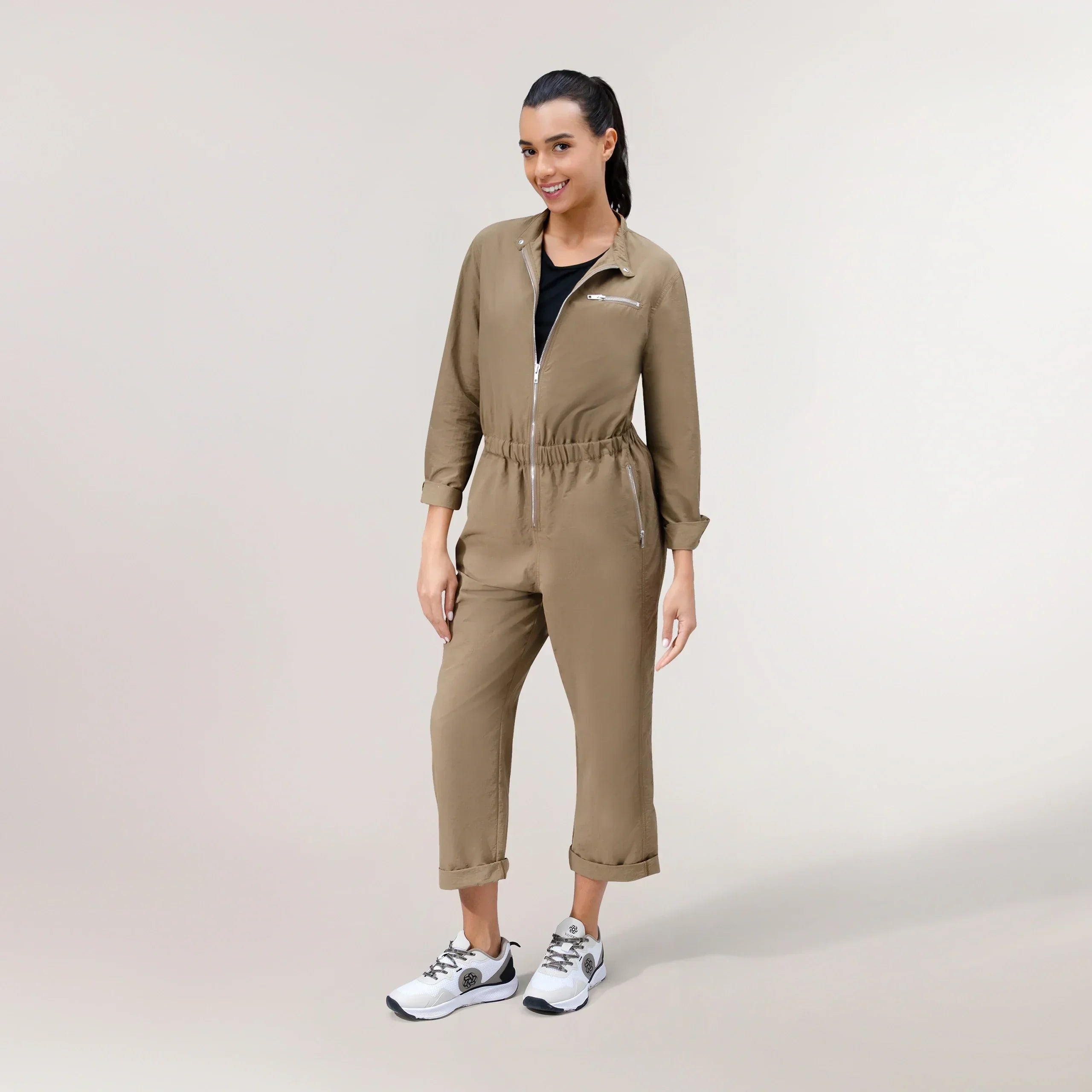 Parachute Jumpsuit - SEASONAL BEIGE