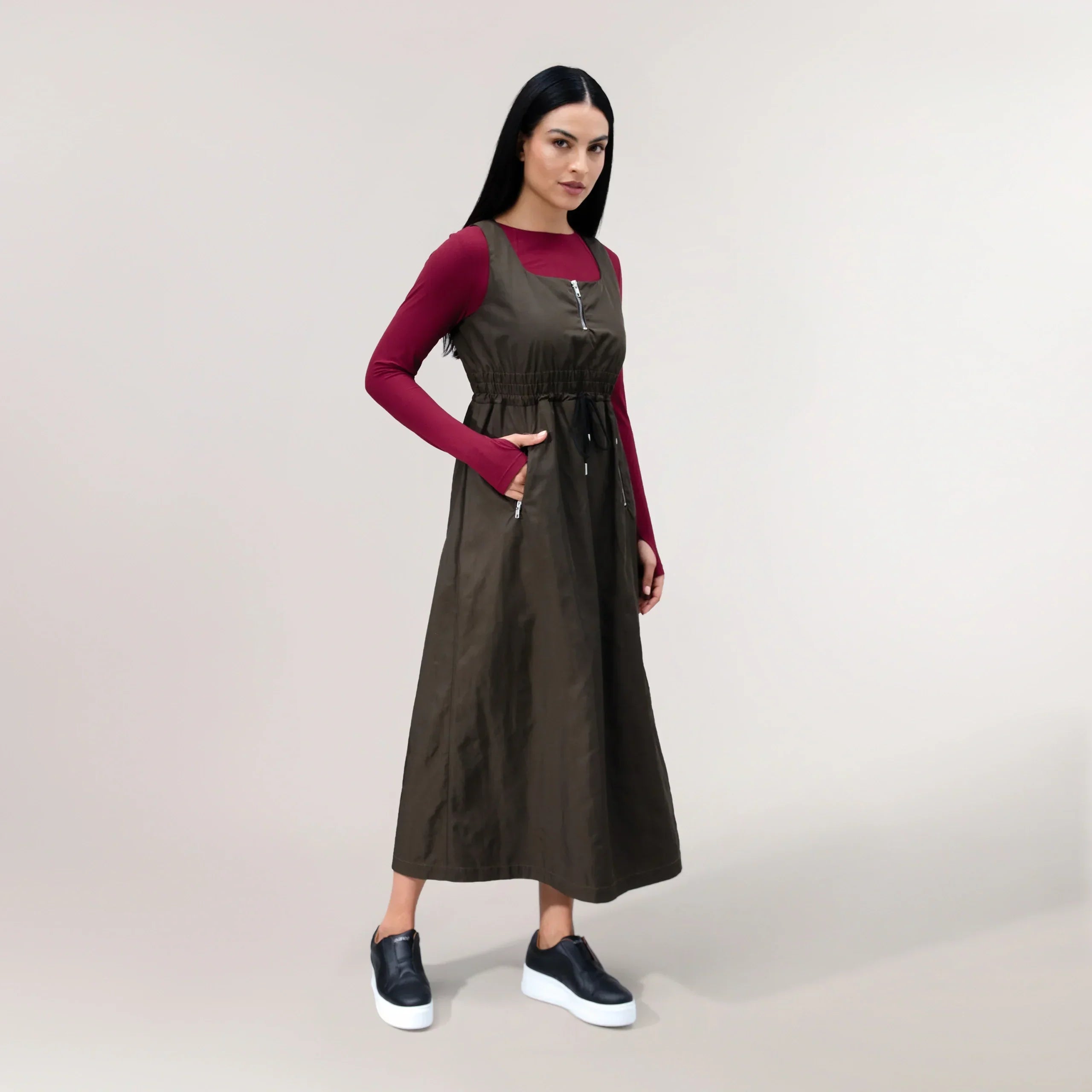 Pinafore Dress - SEASONAL CHOCOLATE