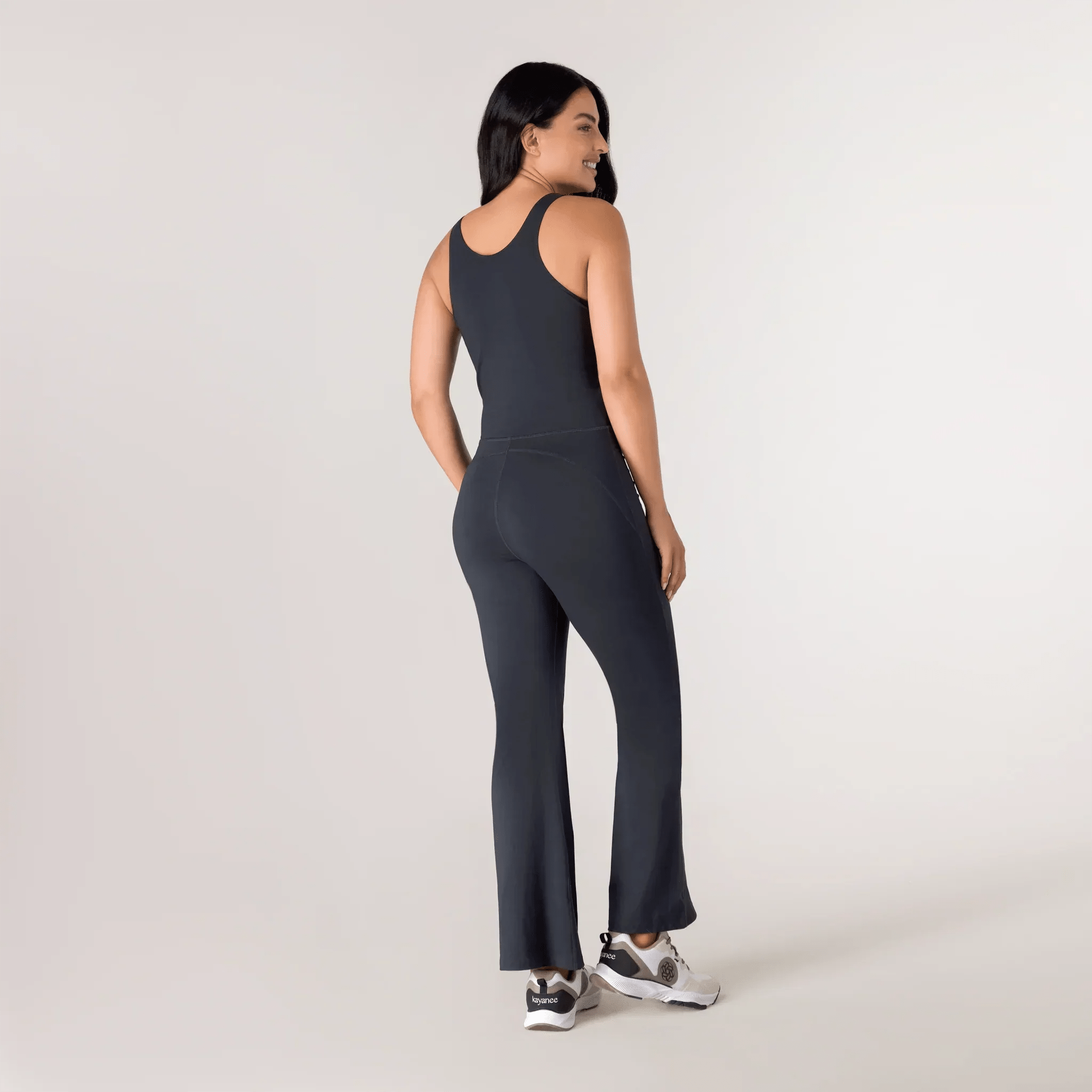 Rhythm Flare Unitard - KDF BLACK