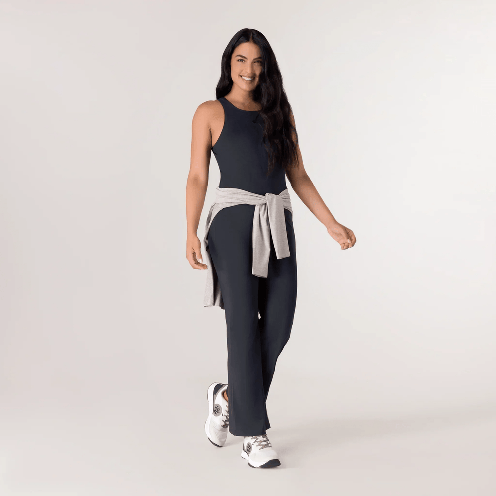 Rhythm Flare Unitard - KDF BLACK