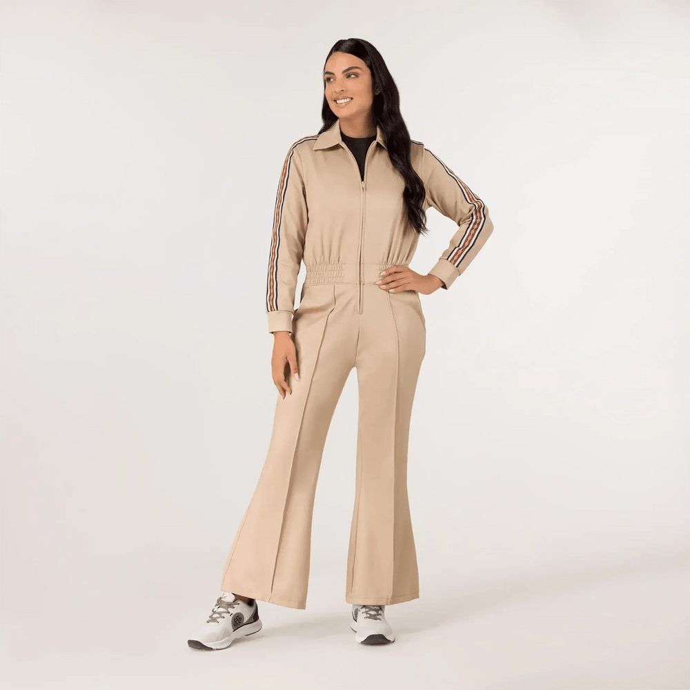 Kayanee Track Jumpsuit - SEASONAL SAND