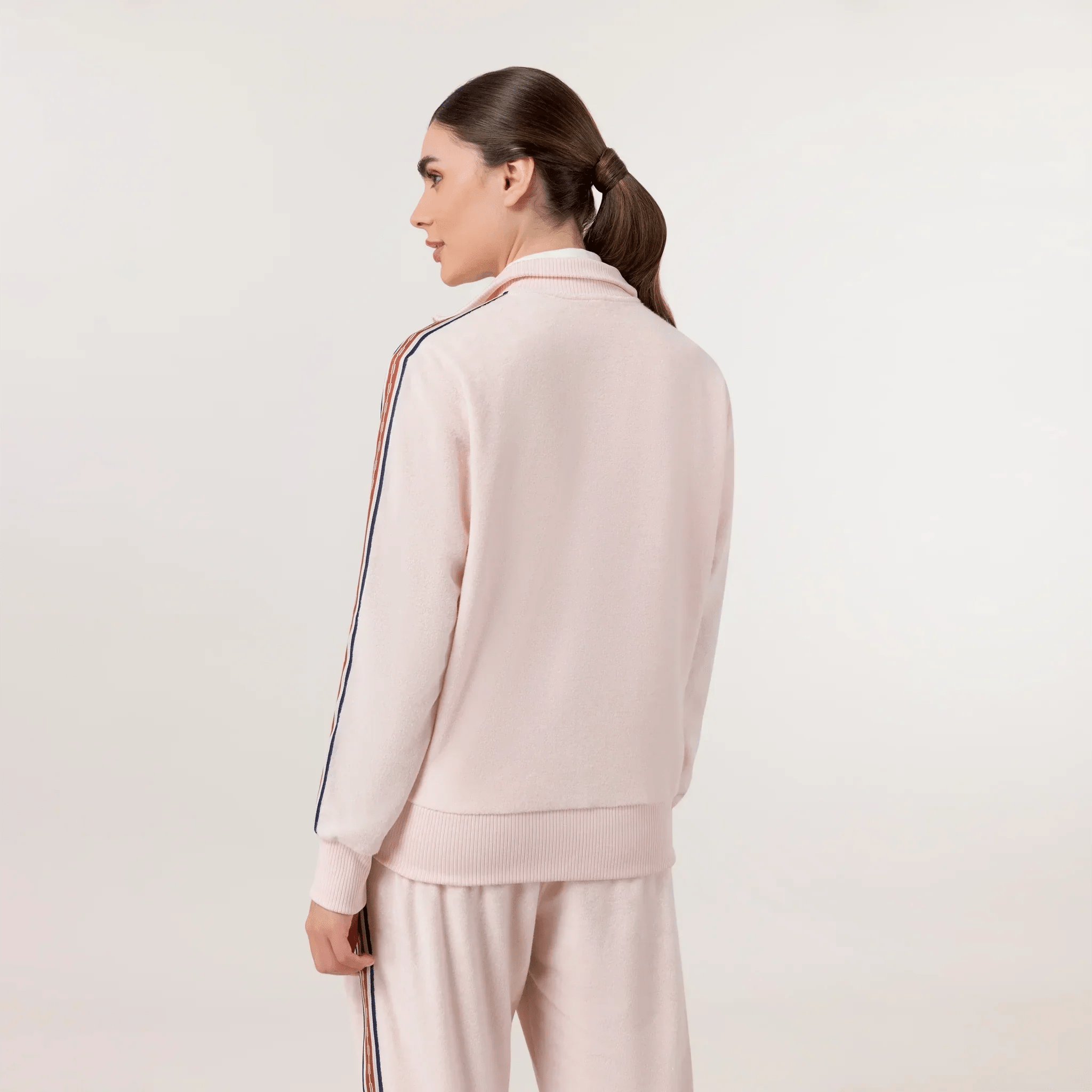 Velour Track Jacket - SEASONAL PINK