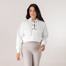 Heather grey flashback dance sweater - بلوزة رقص باللون الرمادي الفاتح