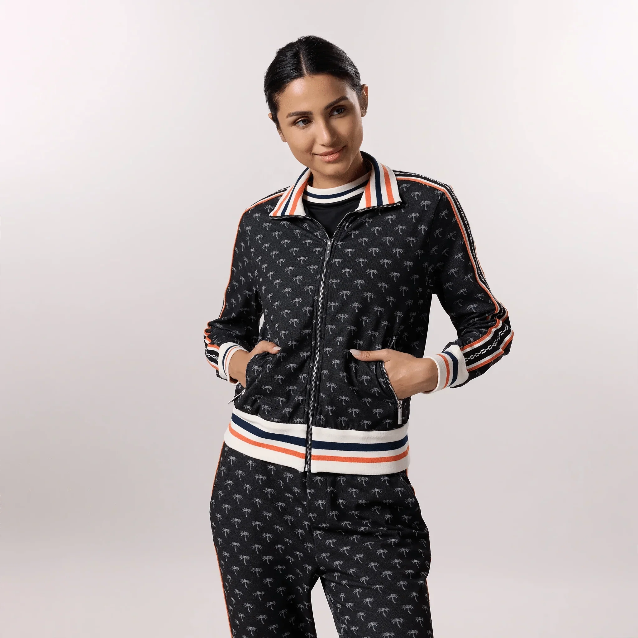 Jacquard Bomber Jacket - SEASONAL PRINT