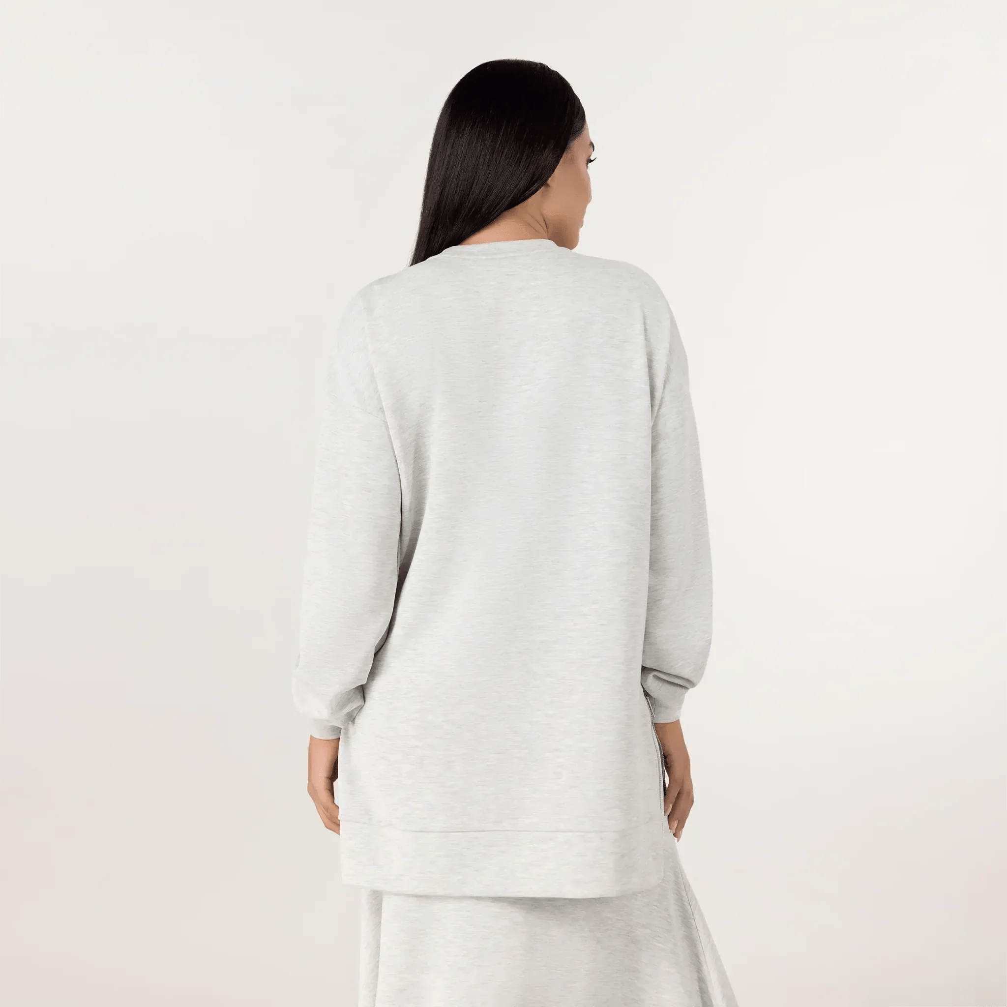 Soft Pullover Tunic - SEASONAL GREY MELANGE