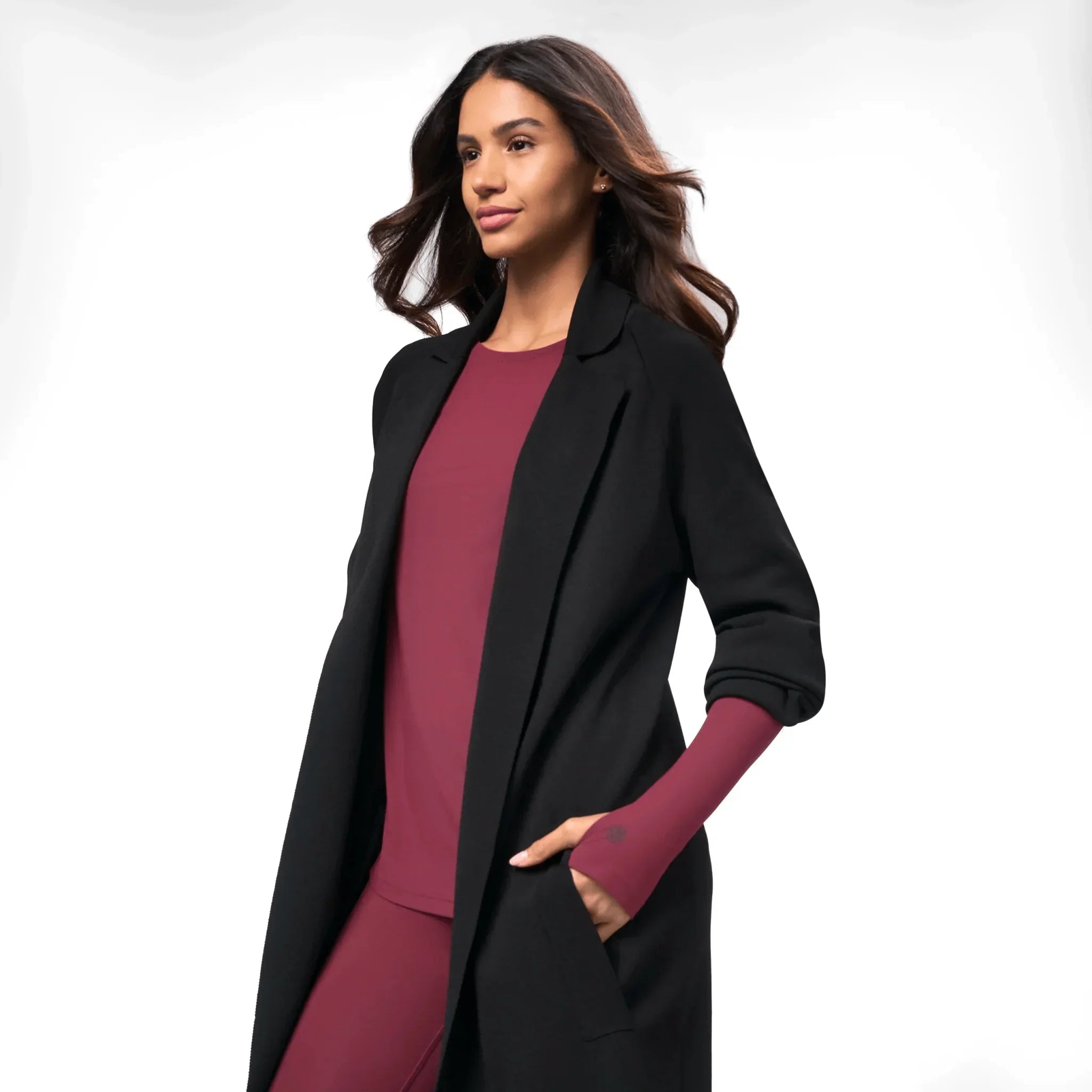 Full-Length Knitted Coat - SEASONAL BLACK