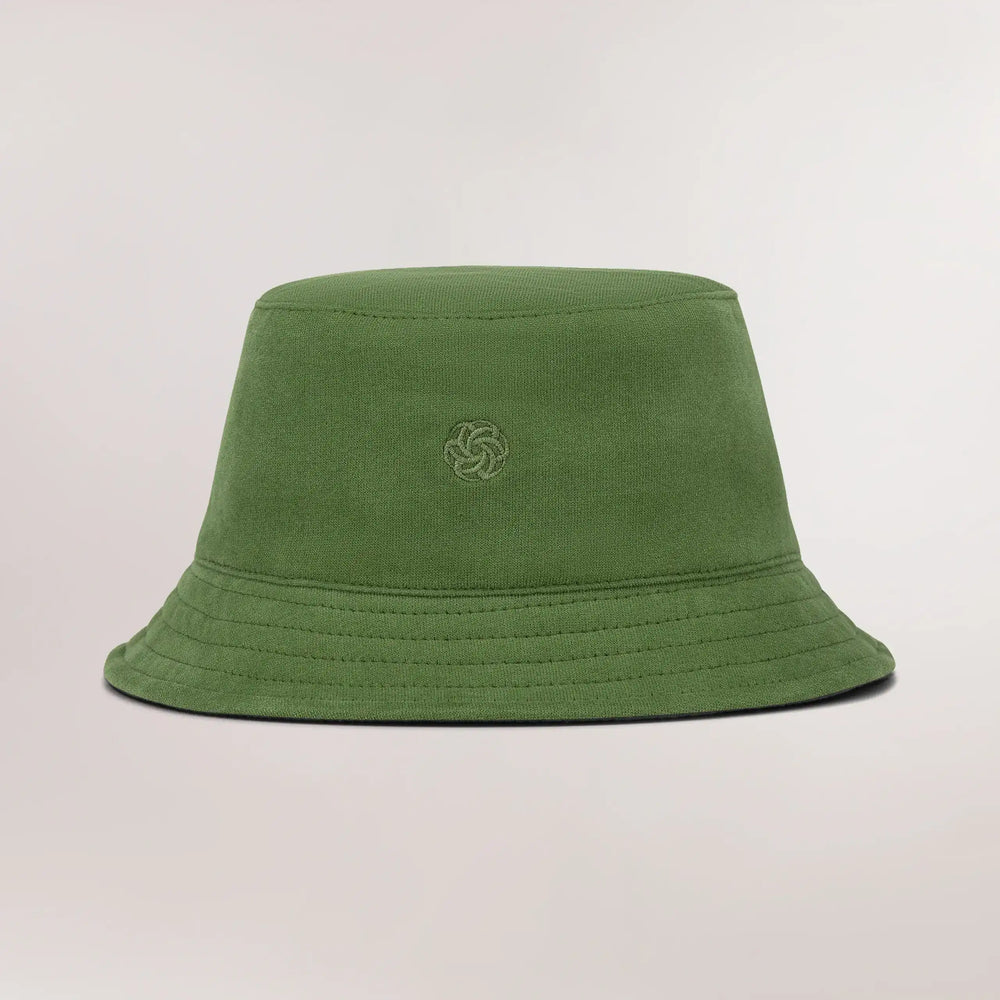 Core dark green bucket hat with Kayanee's logo - قبعة باكيت باللون الأخضر الداكن مع شعار كياني