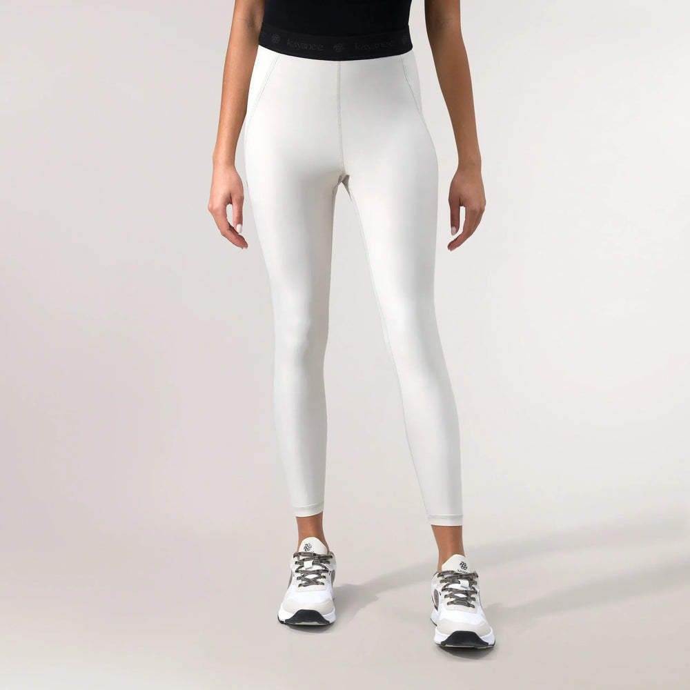 Stone colored Glide leggings with smooth stretch - ليقنز باللون حجري من تصميم "غلايد" بقماش مرن وناعم