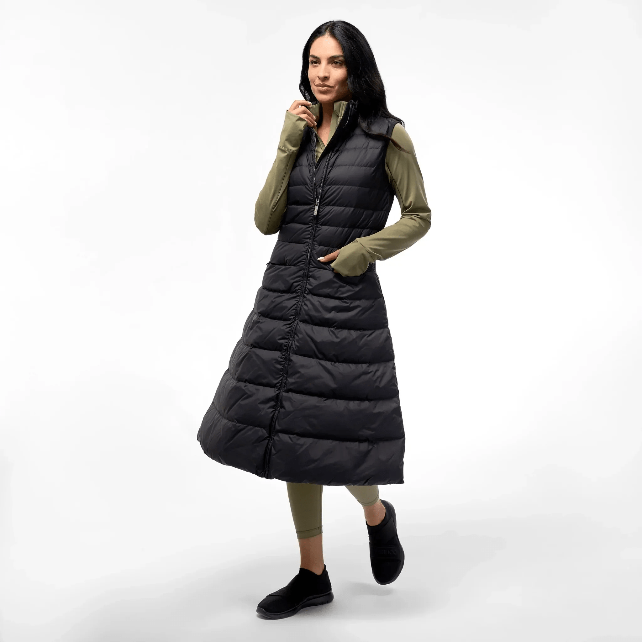 Maxi Puffer Gilet - SEASONAL BLACK