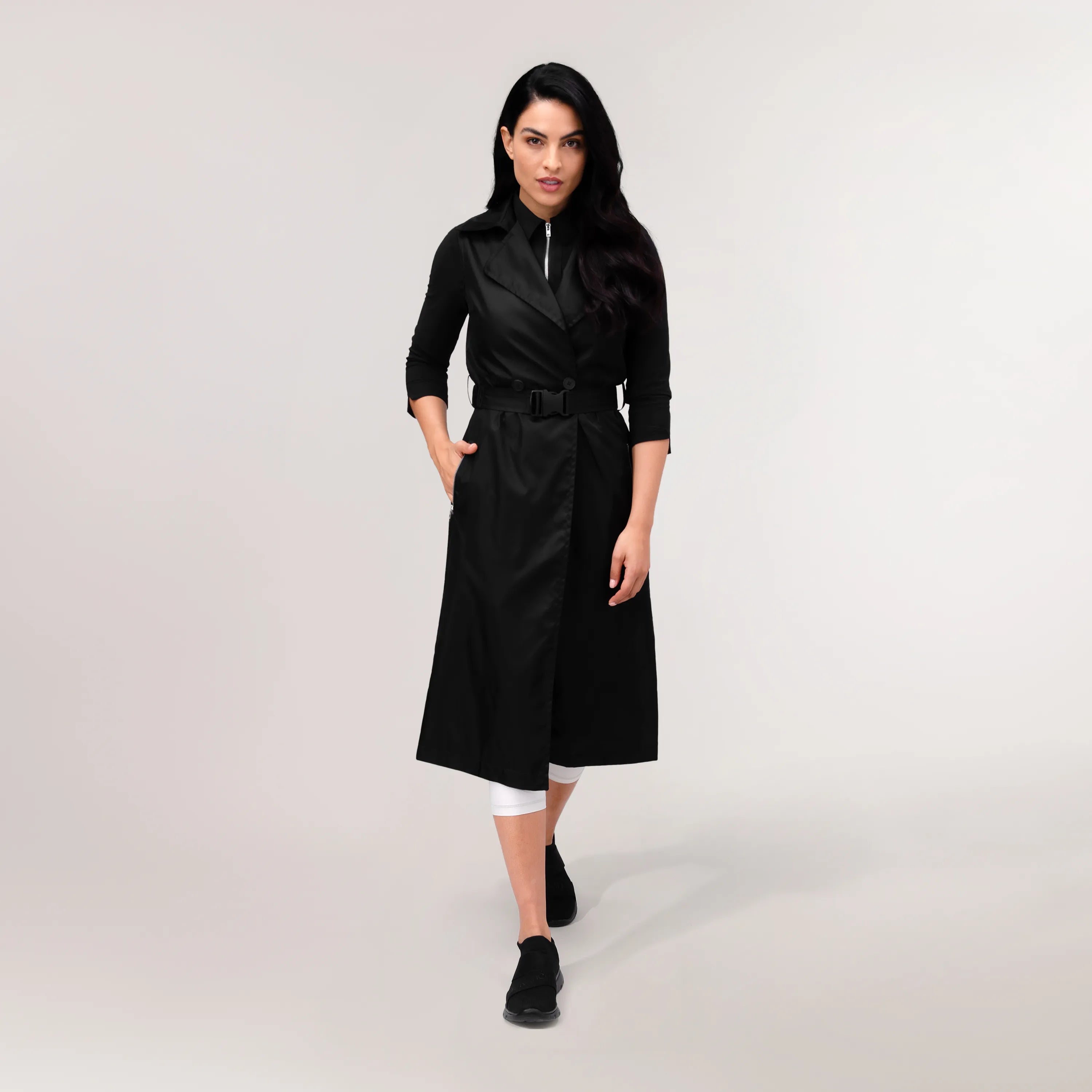 Gilet Hybrid Two Piece Jacket - SEASONAL BLACK