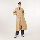 Sand bomber parka with oversized fit and high collar - باركا رملية بقصّة واسعة وياقة عالية