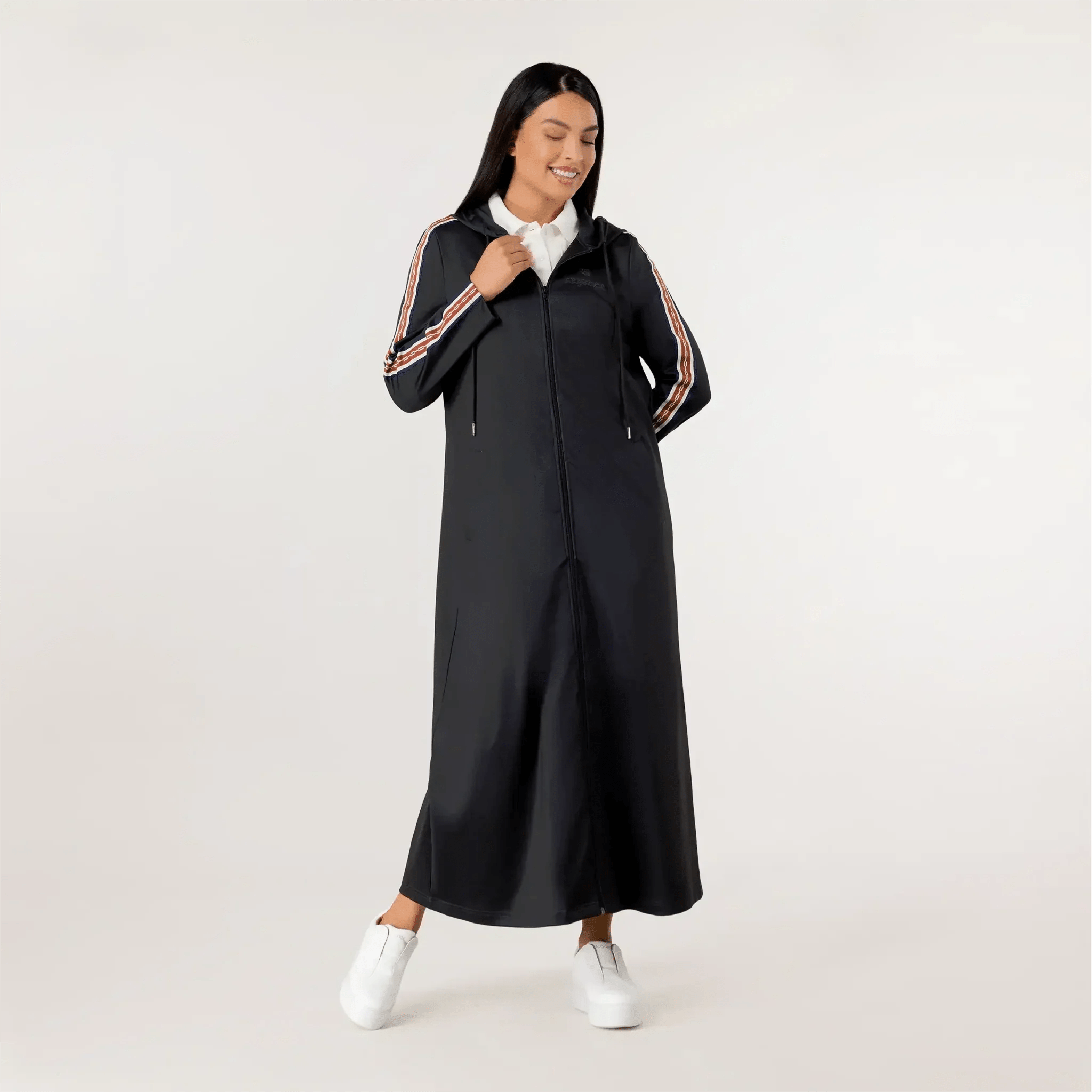 Kayanee Track Abaya - SEASONAL BLACK