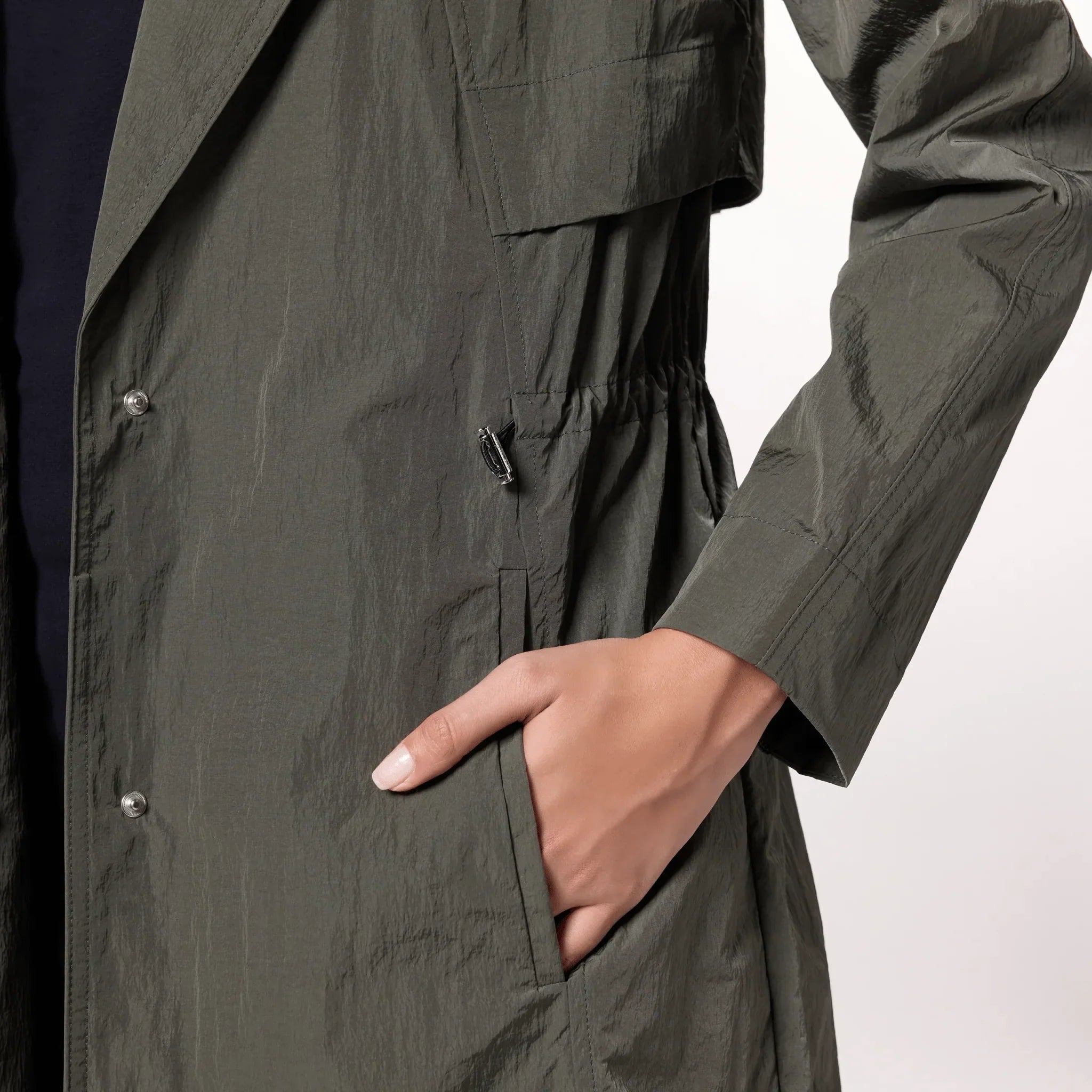 Lightweight Trench Coat - SEASONAL OLIVE