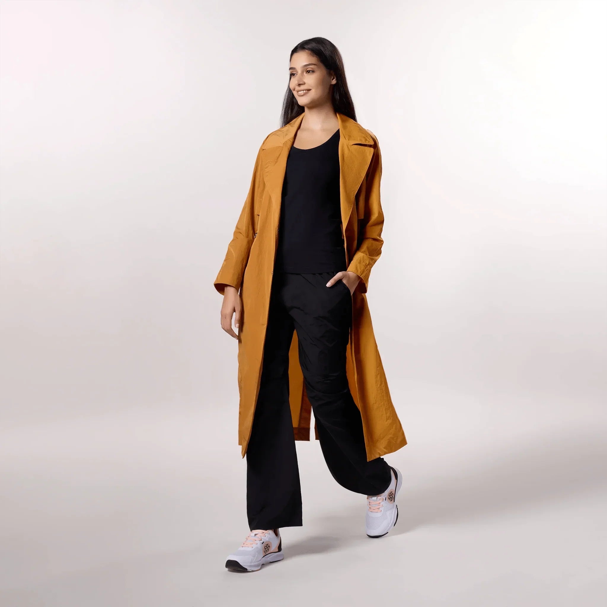 Lightweight Trench Coat - SEASONAL ORANGE
