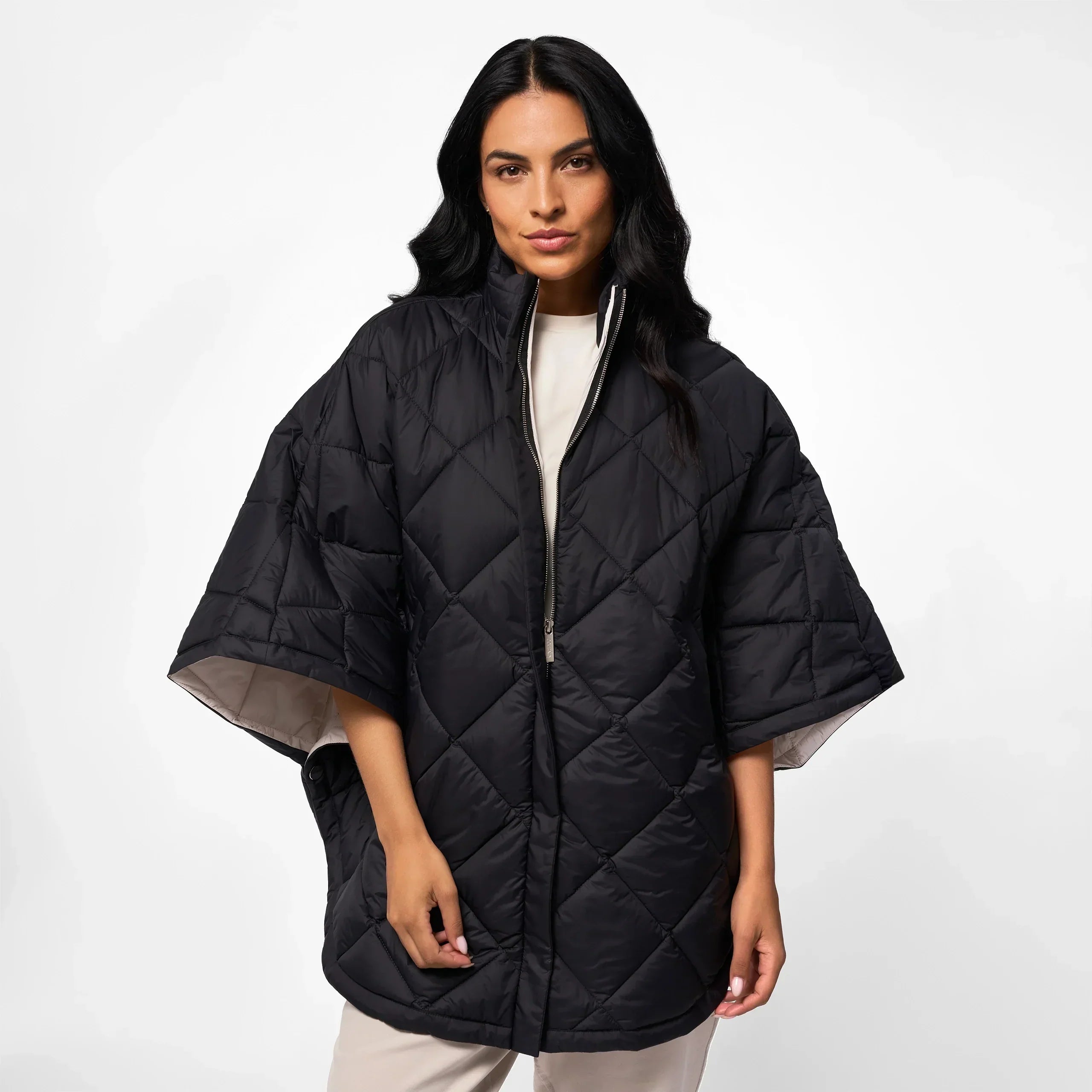 Puffer Cape - SEASONAL BLACK