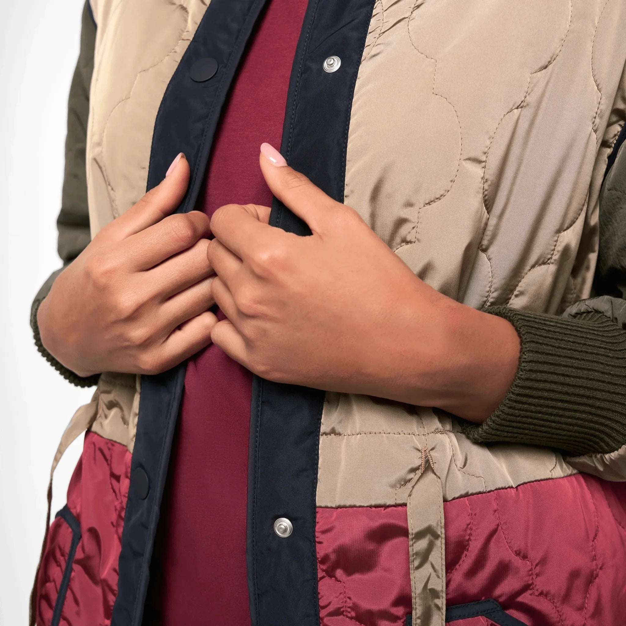 Quilted Maxi Coat - SEASONAL MULTICOLOR