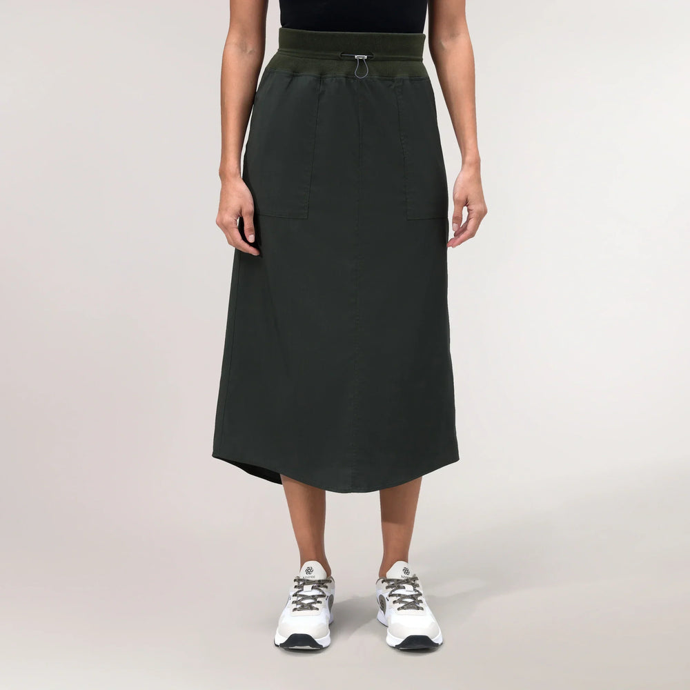 Rainforest cargo skirt with flap pockets and zip - تنورة كارغو رينفورست مع جيوب بغطاء وسحاب