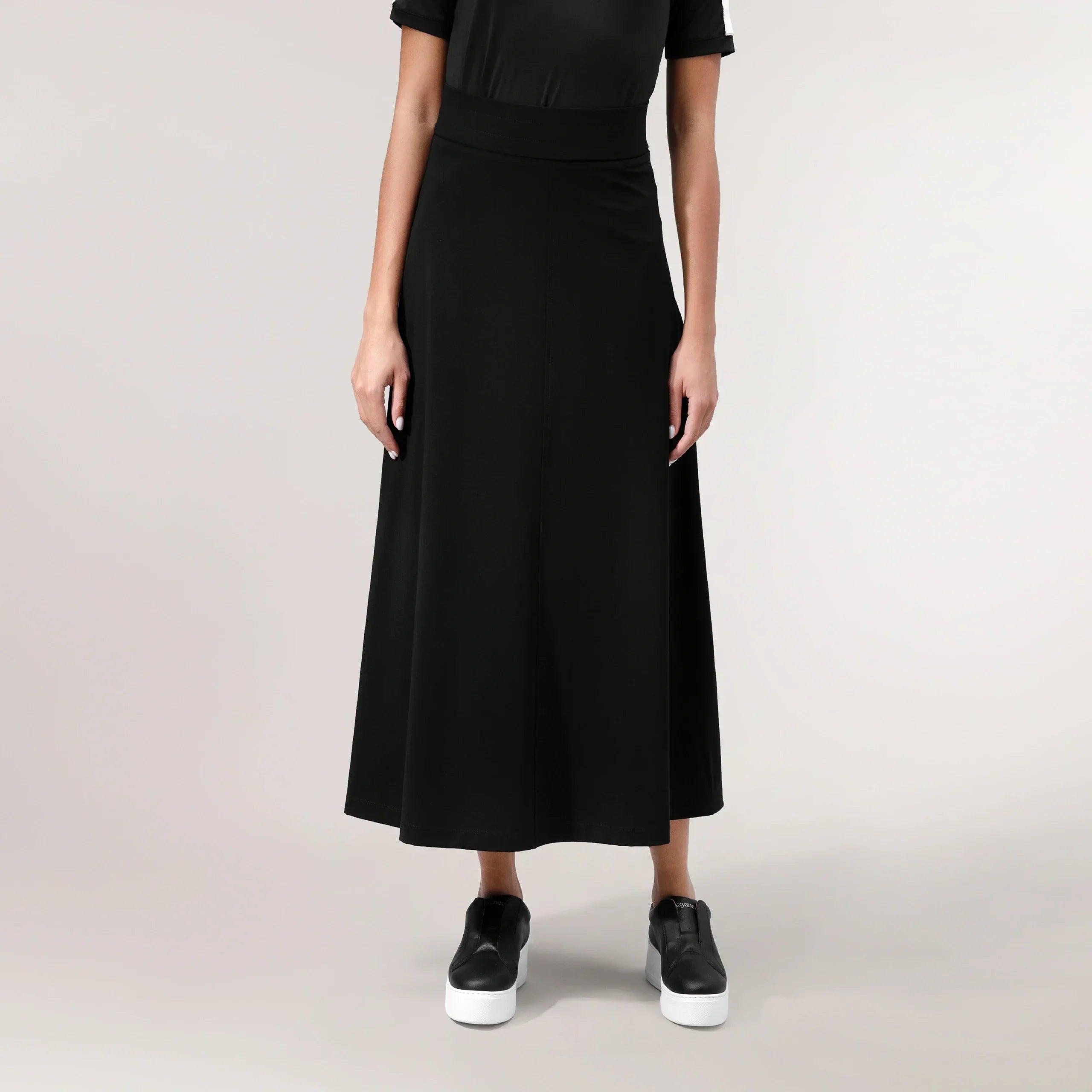 Kade Satin Flared Skirt