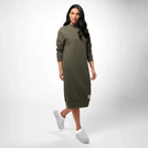 Sweatshirt Dress - SEASONAL GREEN MELANGE