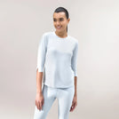 Light blue "Easybend" top with soft fabric & a relaxed active fit - بلوزة "إيزي بند" باللون الأزرق الفاتح مصنوعة من قماش ناعم تناسب مختلف الأنشطة