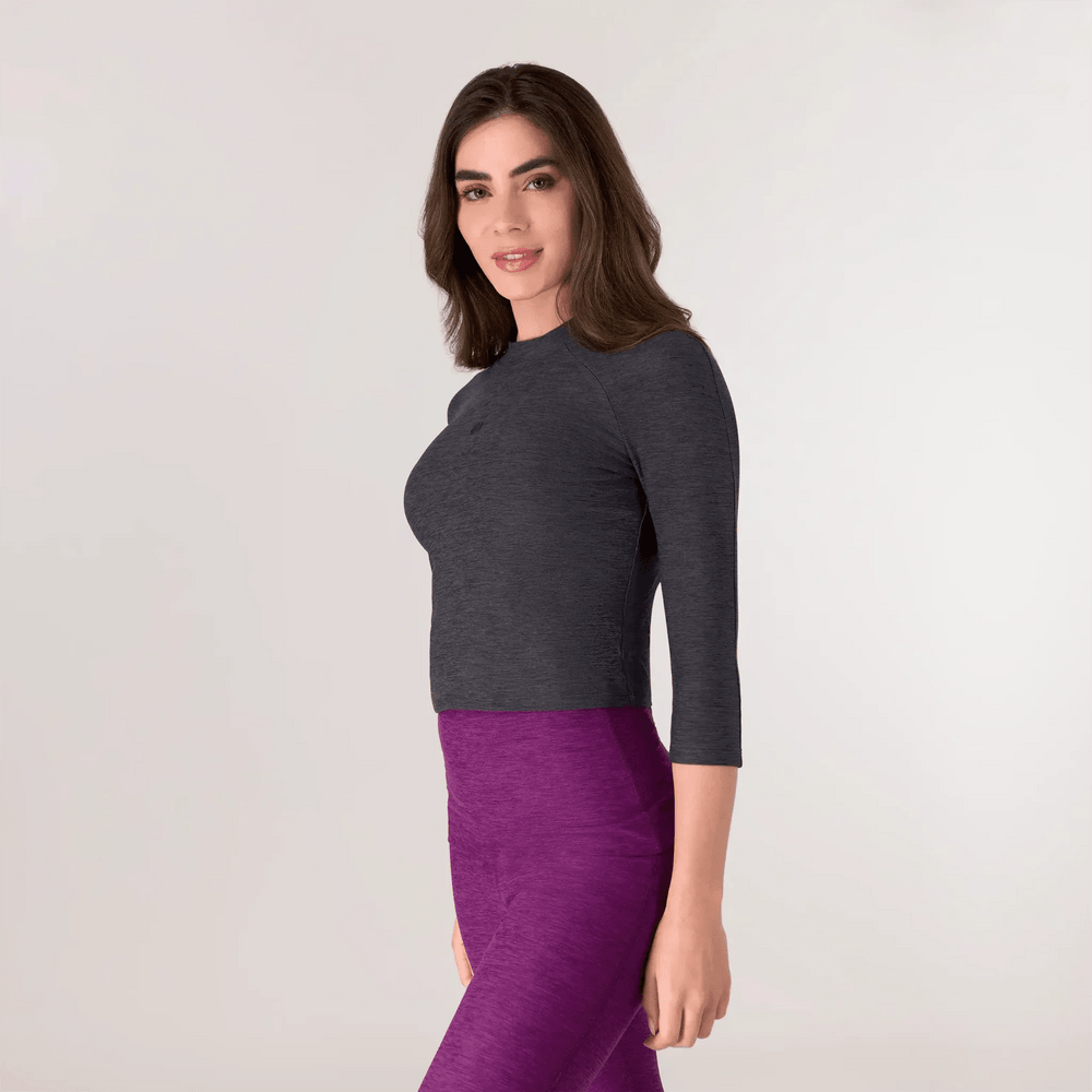 Rhythm Cropped Top - KDF CHARCOAL