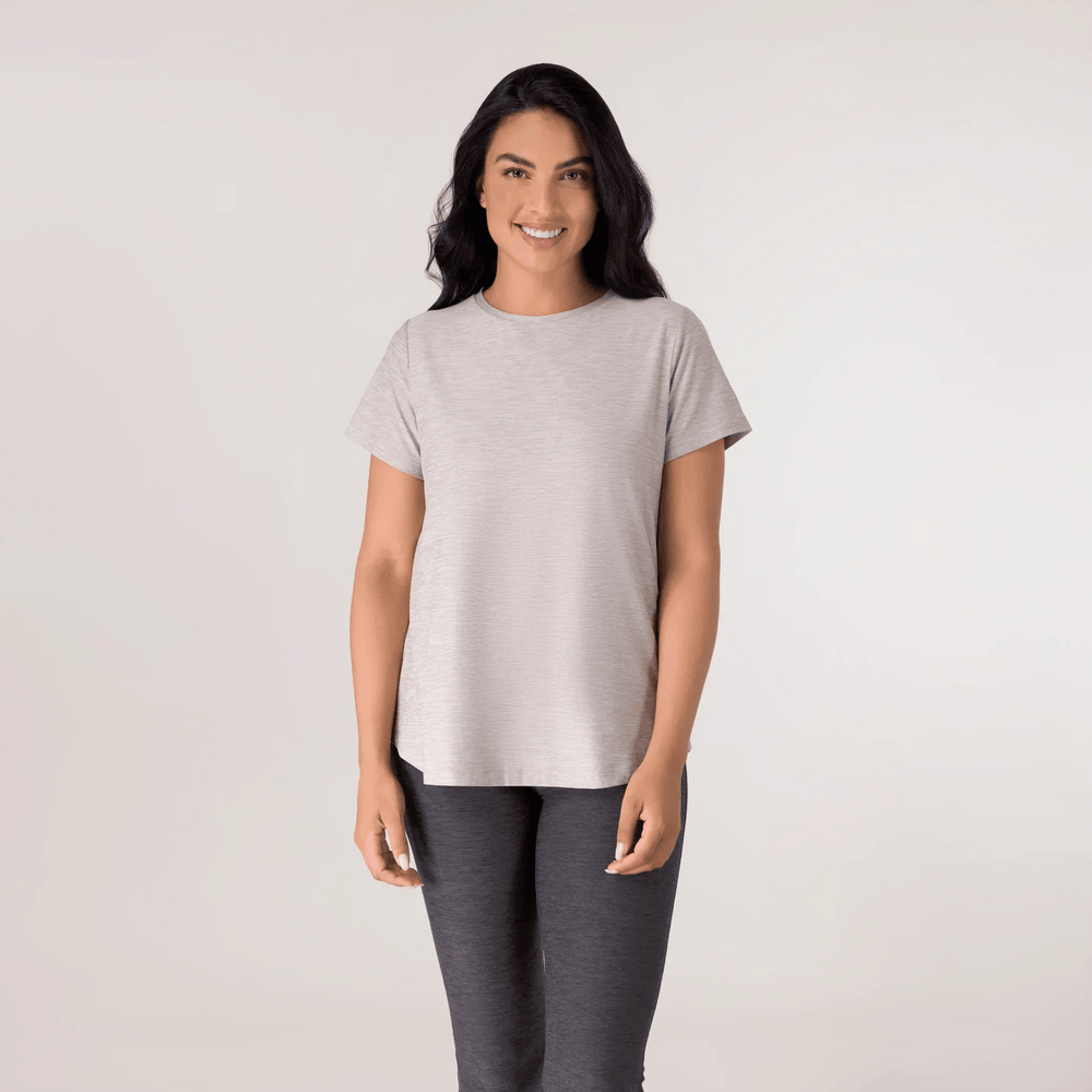 Inner Beat Dance grey t-shirt from the Kayanee Dance Fit (KDF) collection - تيشيرت رمادي "إنر بيت دانس" من مجموعة كياني دانس فيت