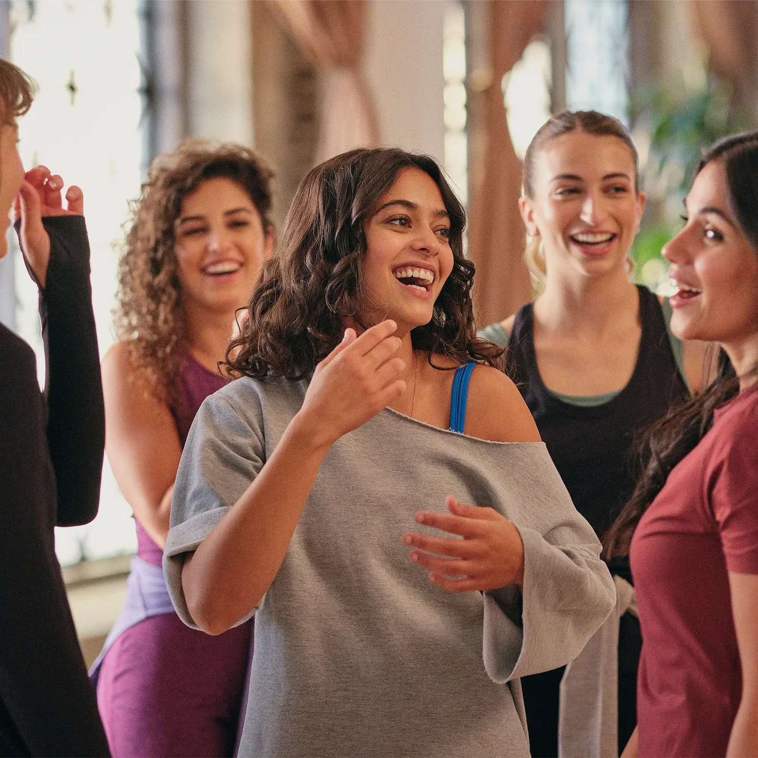 A group of women having fun in a lively Kayanee's dance class 