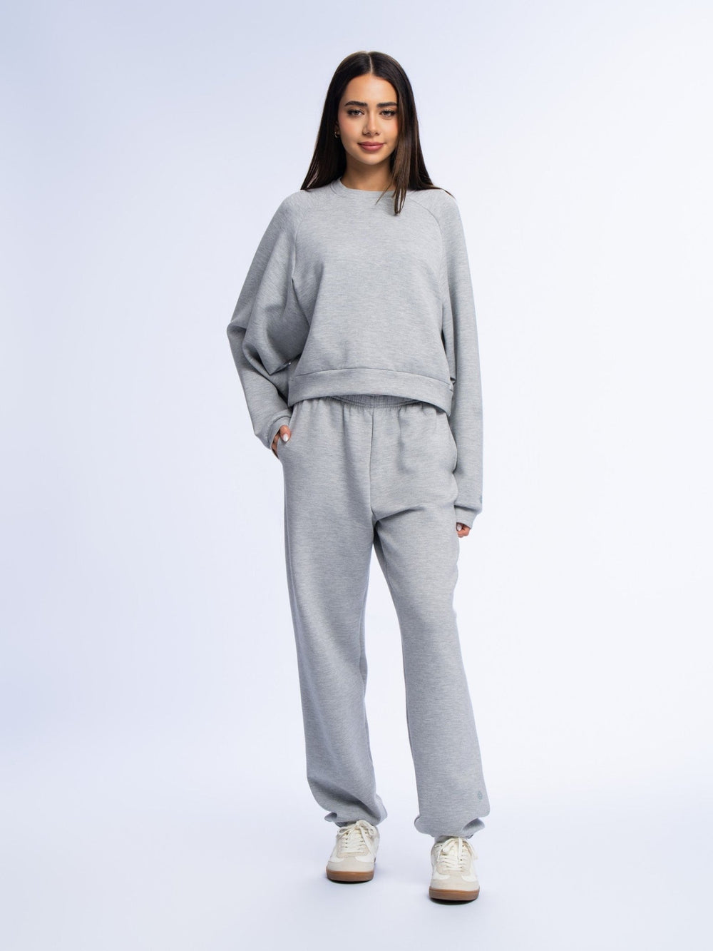 Crewneck Sweatshirt - GREY MELANGE