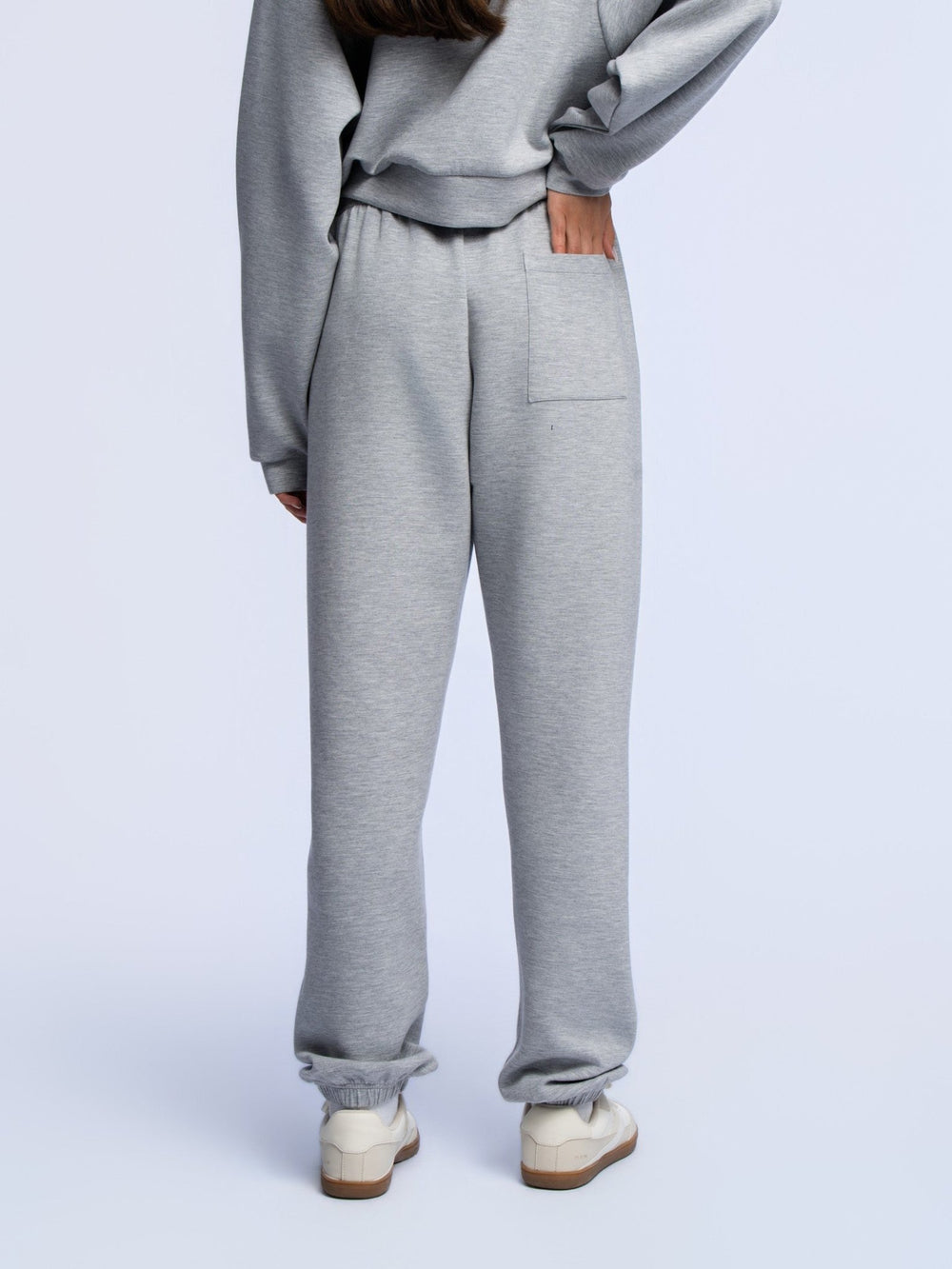 Cuffed Track Pants - GREY MELANGE