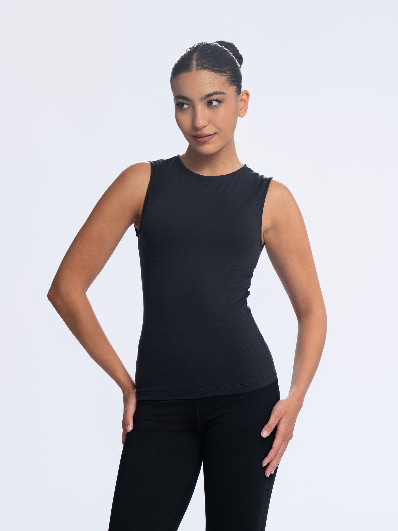 Essential Sleeveless Top - SEASONAL BLACK