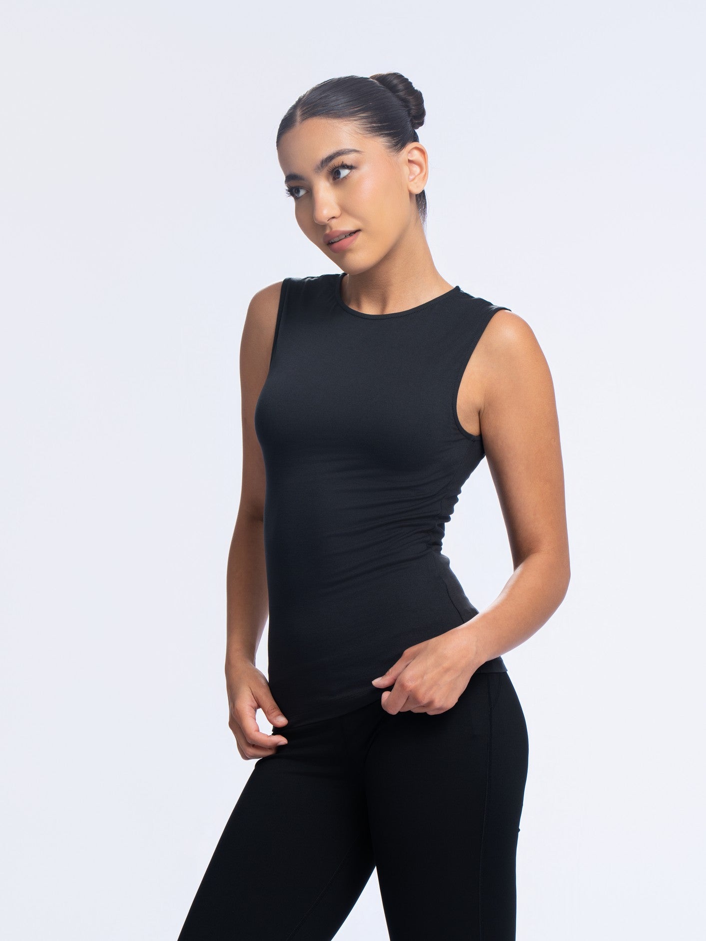 Essential Sleeveless Top - SEASONAL BLACK