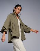 Gathered Parka - SEASONAL GREEN