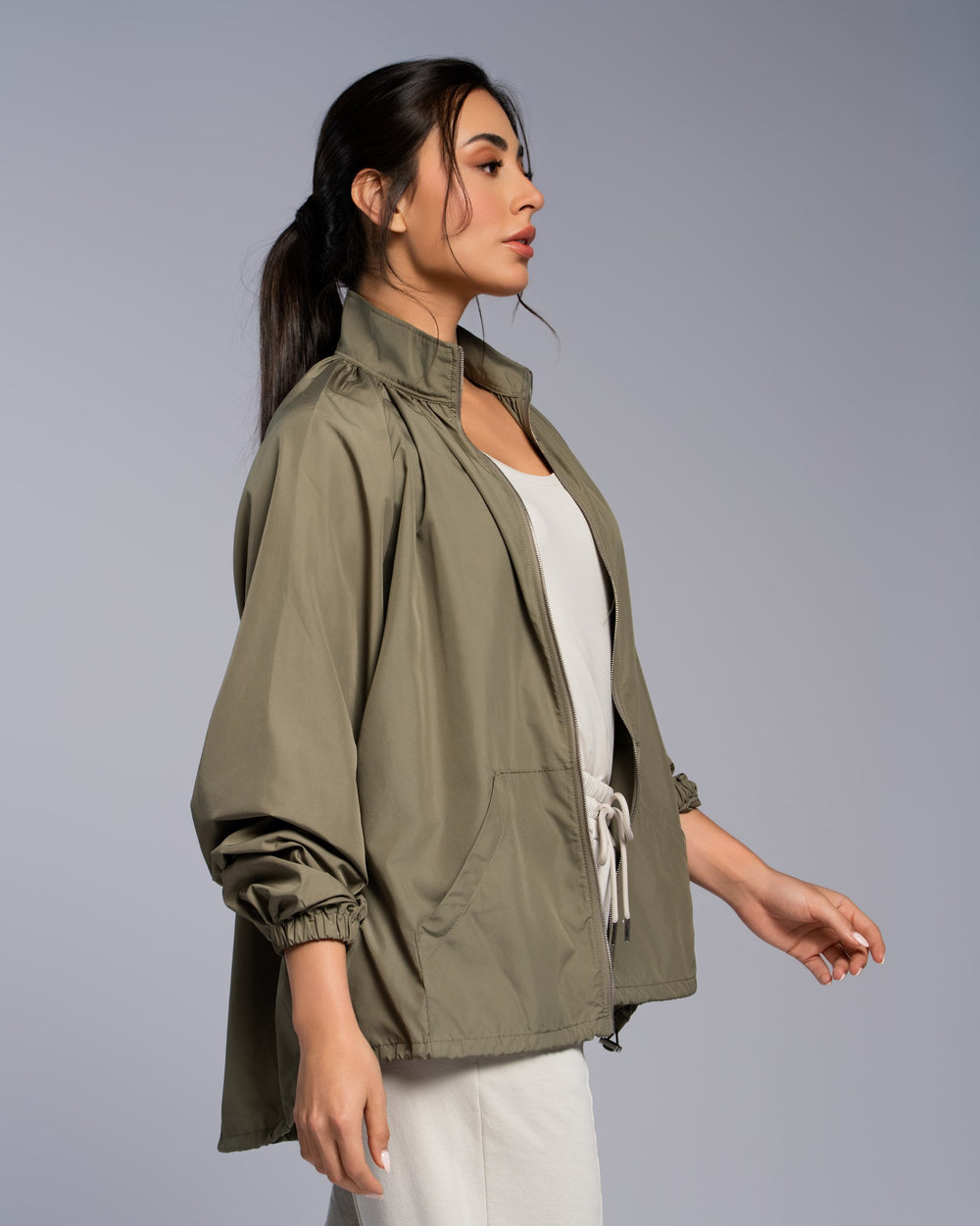 Gathered Parka - SEASONAL GREEN