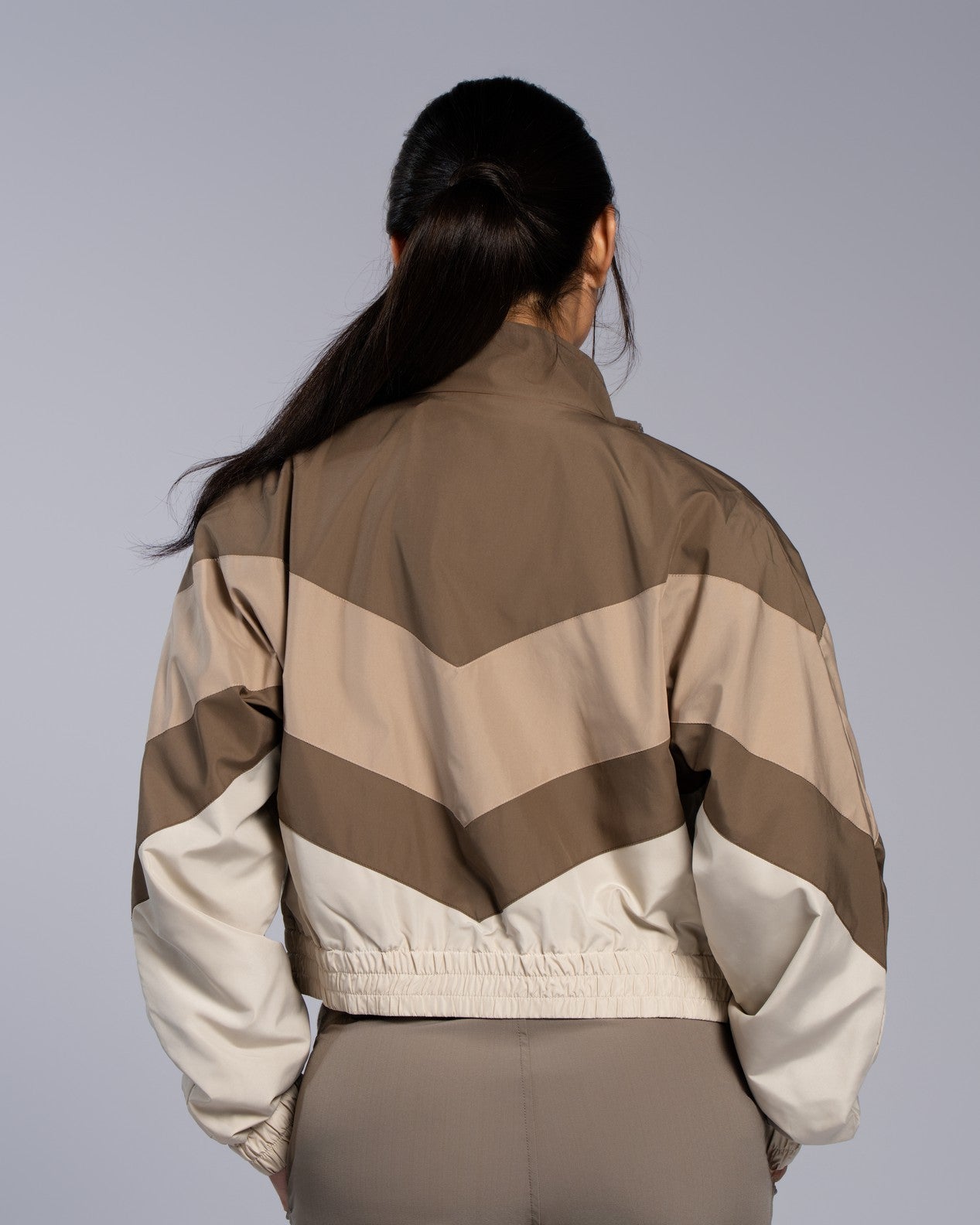 Color Block Blouson - SEASONAL BEIGE