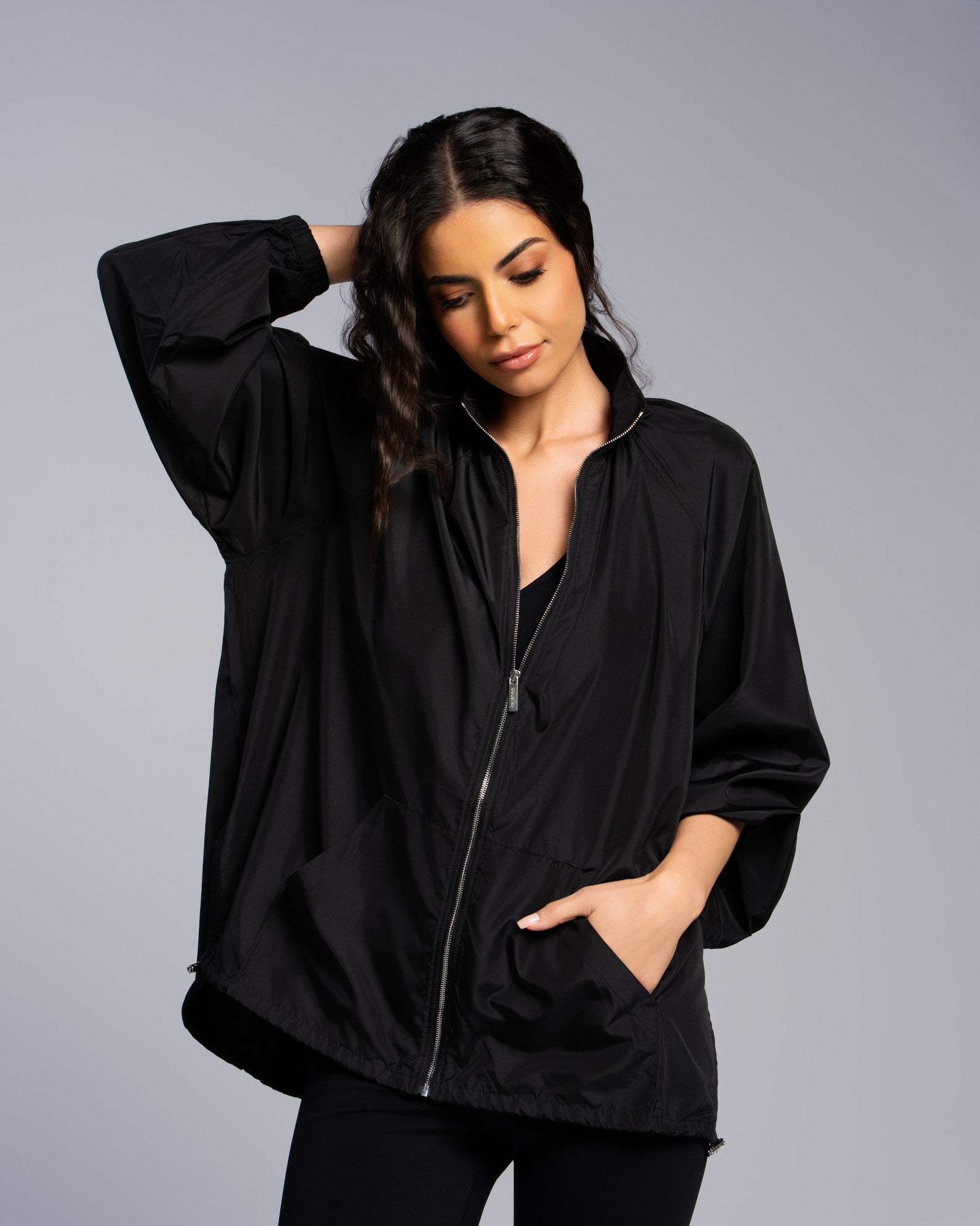 Gathered Parka - SEASONAL BLACK