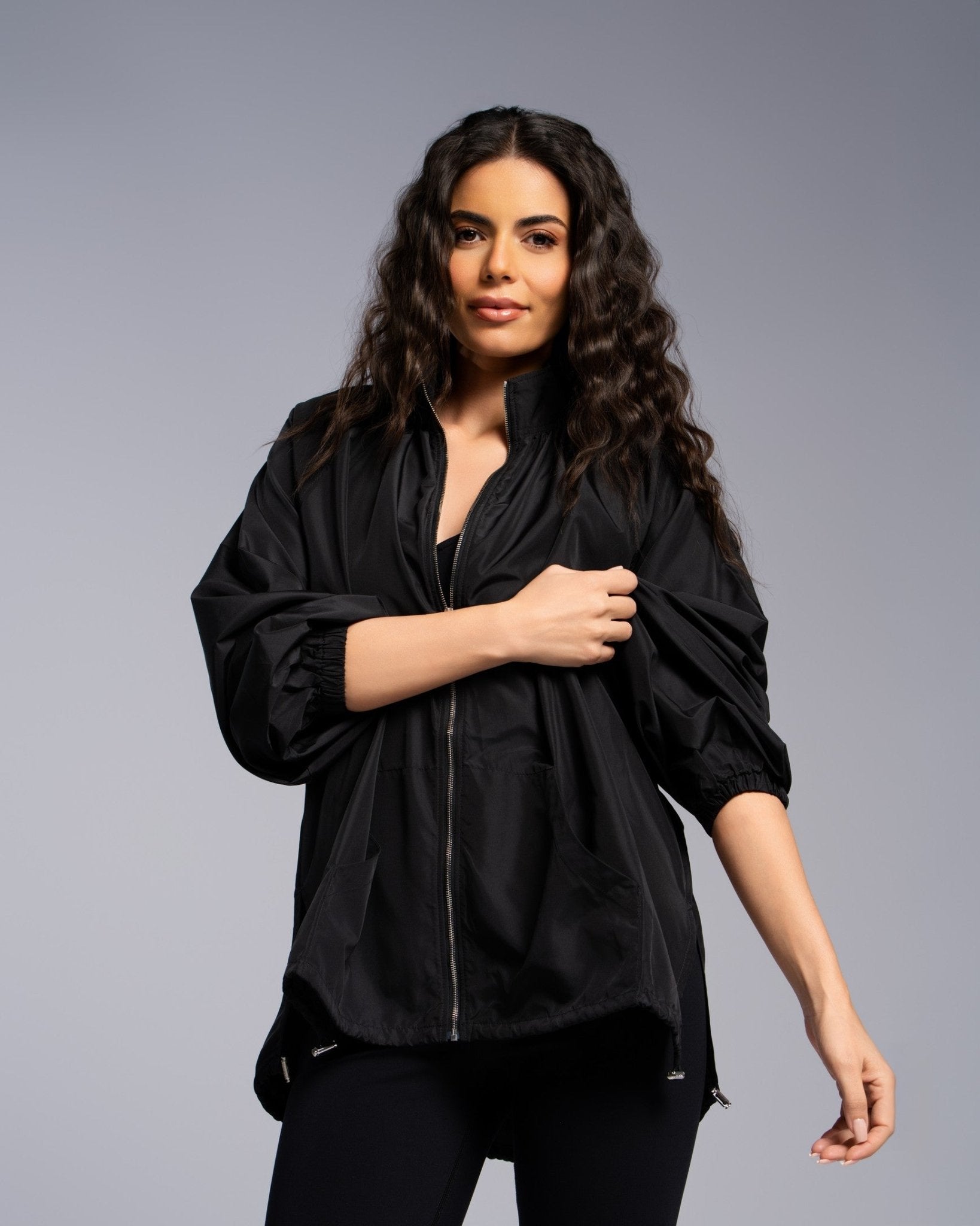 Gathered Parka - SEASONAL BLACK