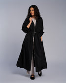 Rib Collar Parka - SEASONAL BLACK