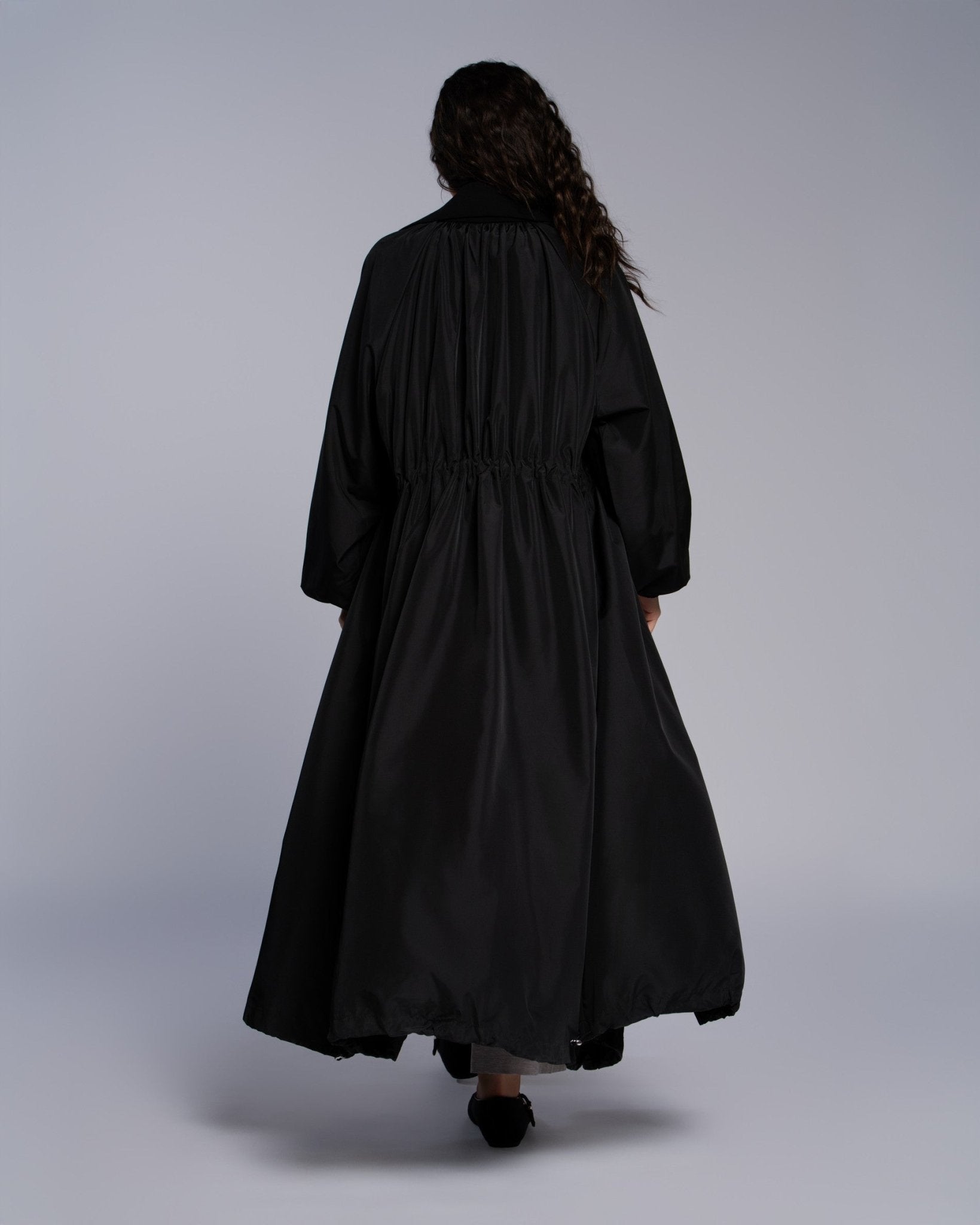 Rib Collar Parka - SEASONAL BLACK