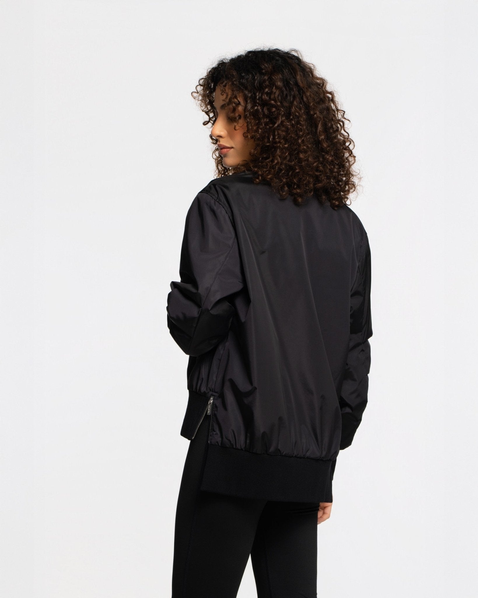 Badges Bomber Jacket - SEASONAL BLACK