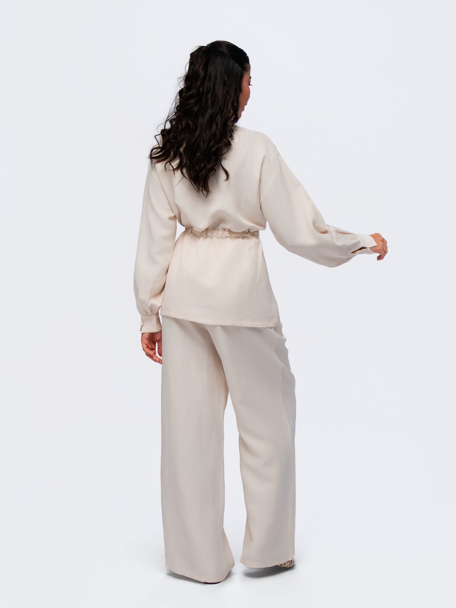 City Wrap Top - STONE GREY