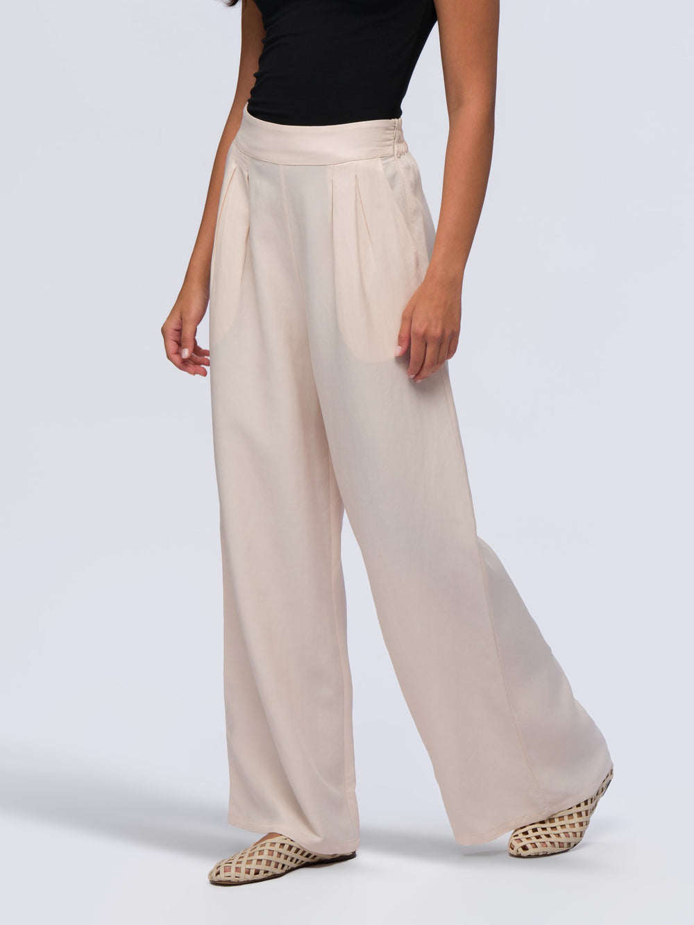 City Oversized Trousers - STONE GREY